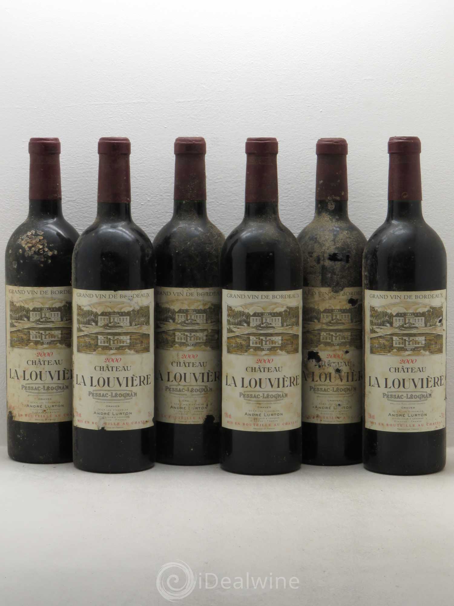 Château la Louvière 2000 - Lot de 6 bouteilles - 0