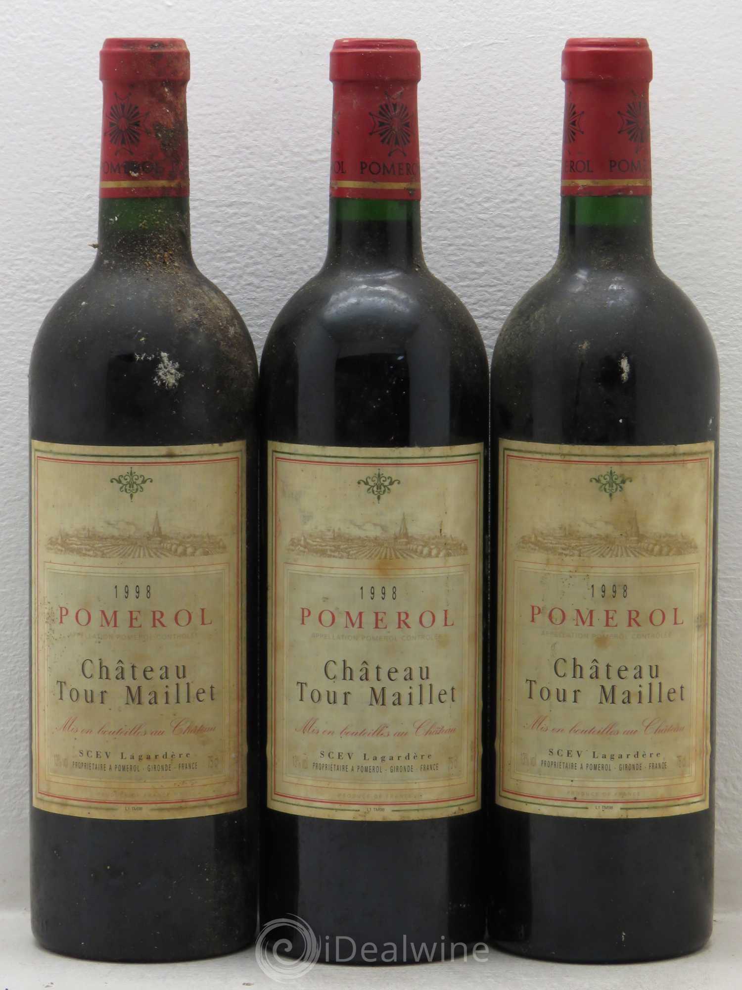 Pomerol Chateau Tour Maillet 1998 - Lot de 5 bouteilles - 1