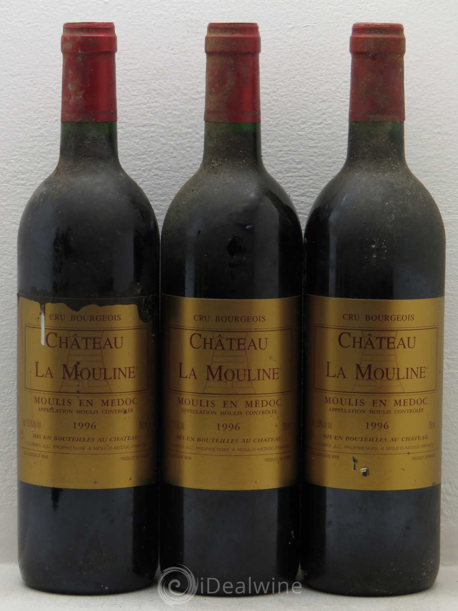 Bordeaux Chateau La Mouline Moulis En Medoc (sans prix de réserve) 1996 - Posten von 6 Flaschen - 1