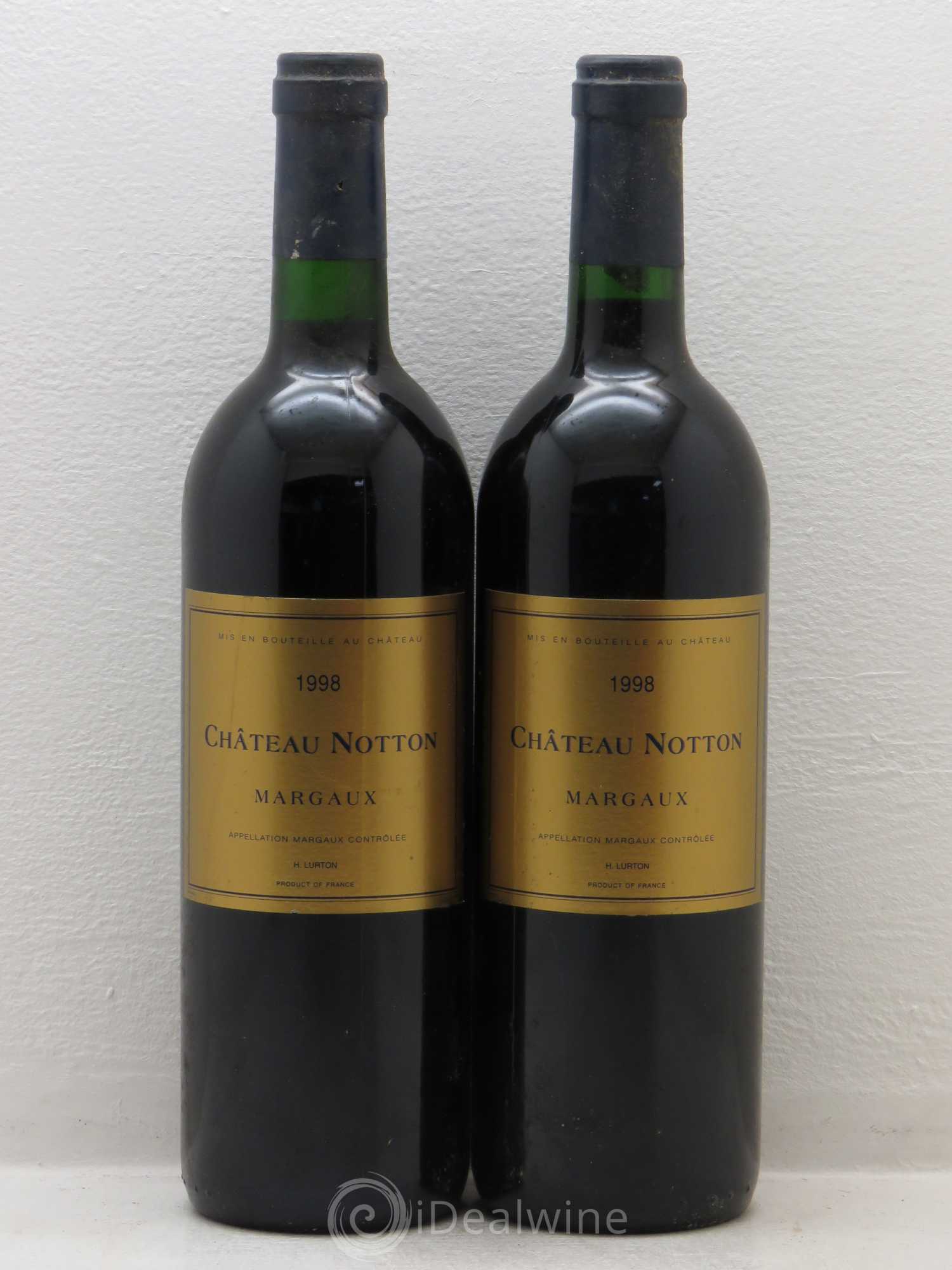 Bordeaux Margaux Chateau Notton 1998 - Posten von 5 Flaschen - 2