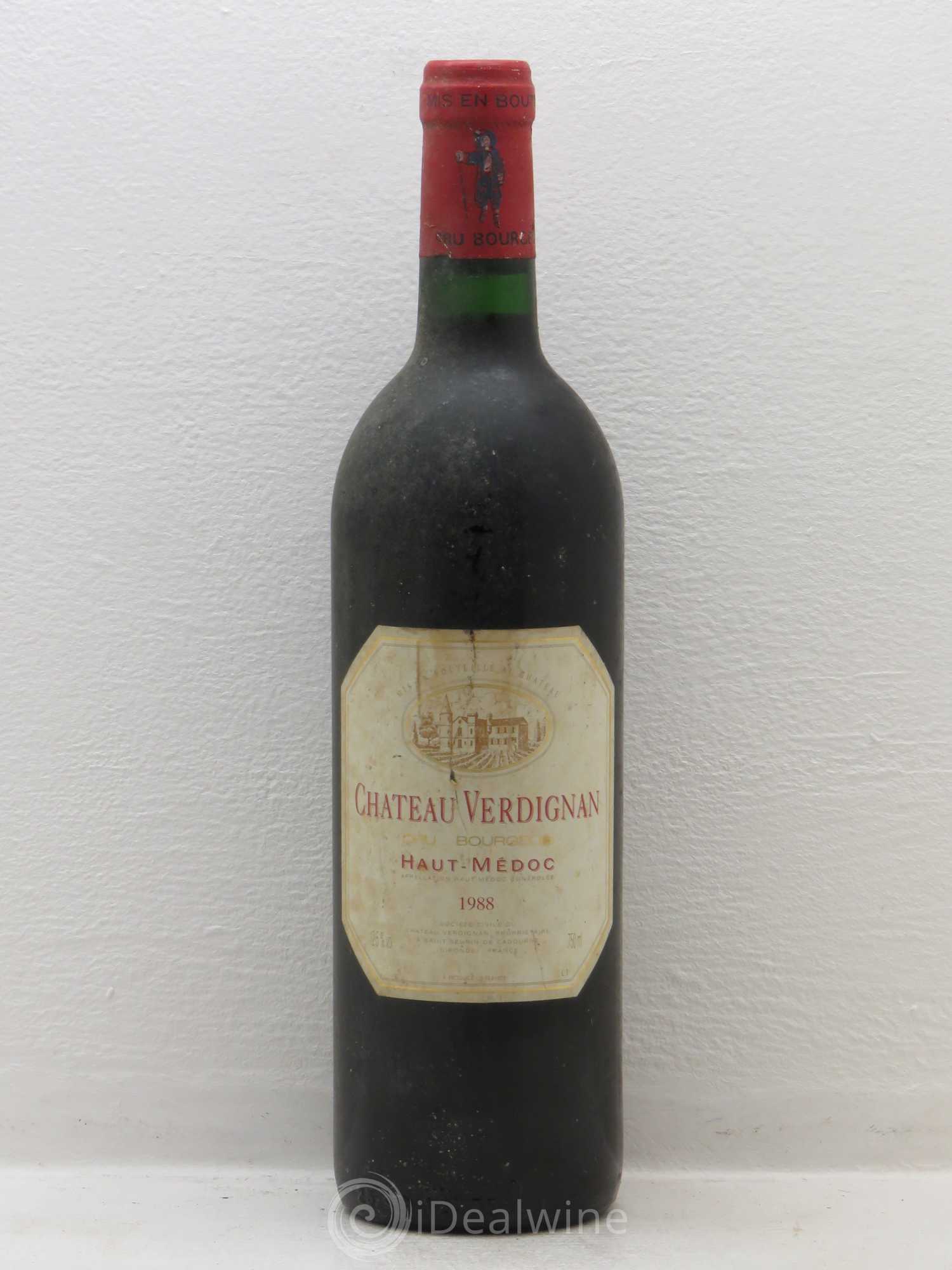 Château Verdignan Cru Bourgeois 1988 - Lot de 1 bouteille - 0