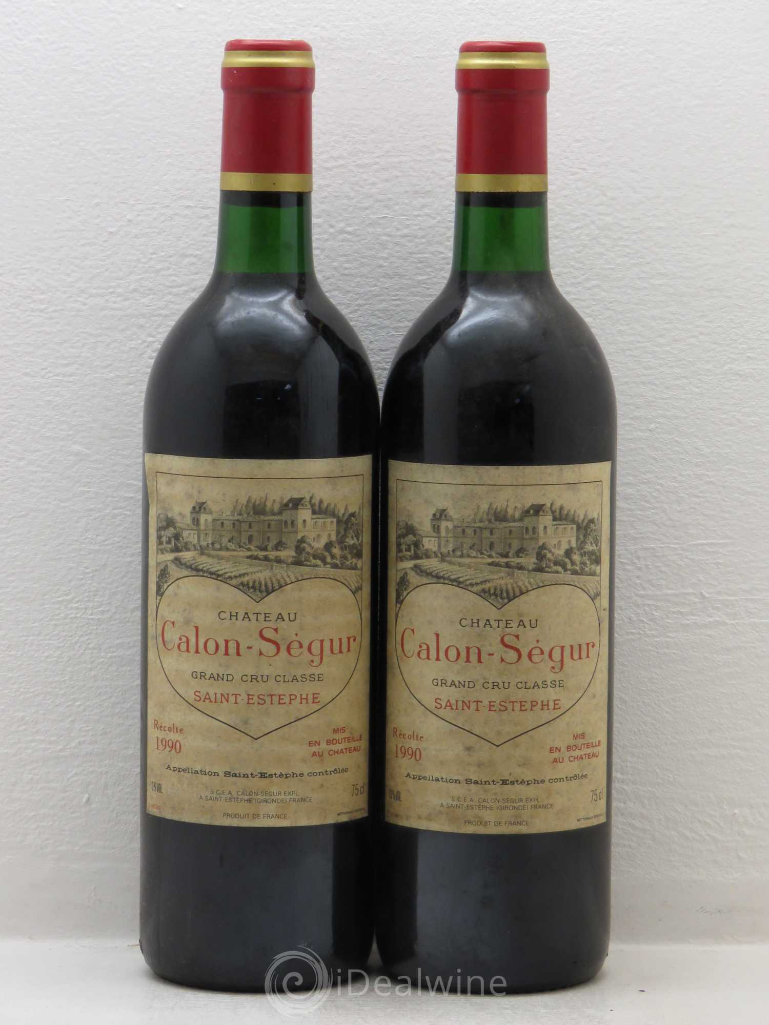Château Calon Ségur 3ème Grand Cru Classé 1990 - Lot de 4 bouteilles - 2