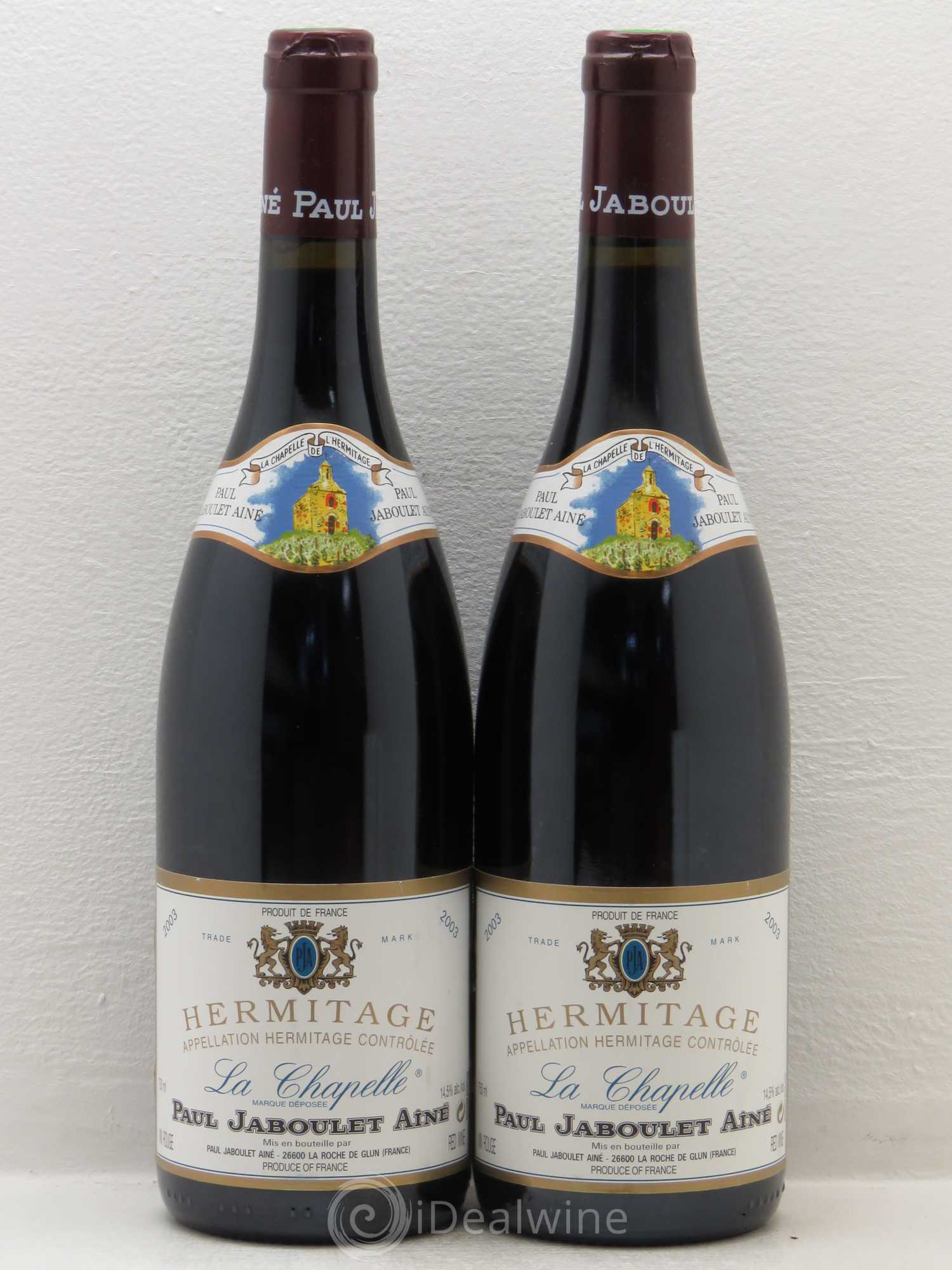 Hermitage La Chapelle Paul Jaboulet Ainé 2003 - Lot de 2 bouteilles - 0