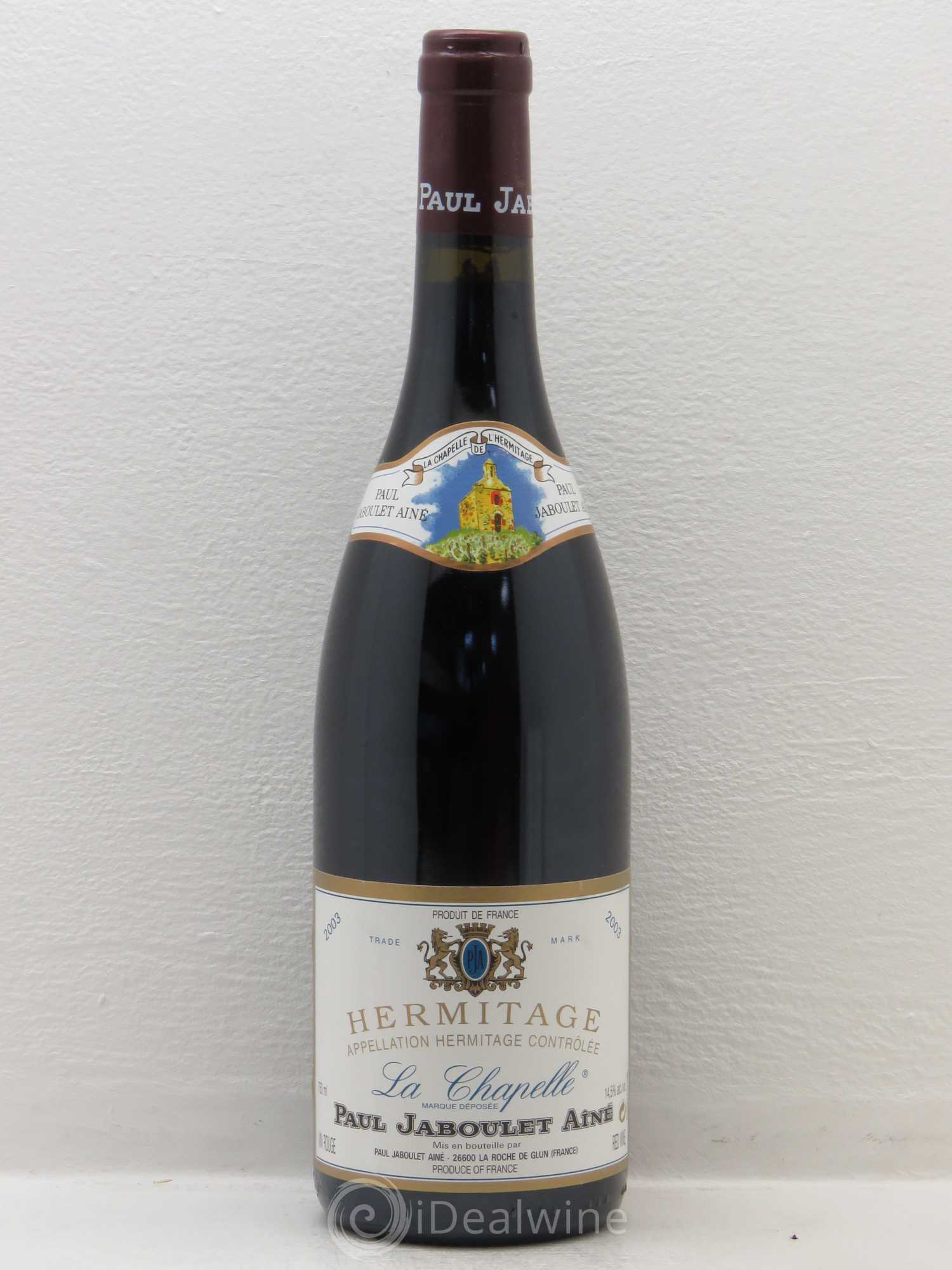 Hermitage La Chapelle Paul Jaboulet Ainé 2003 - Lot de 1 bouteille - 0