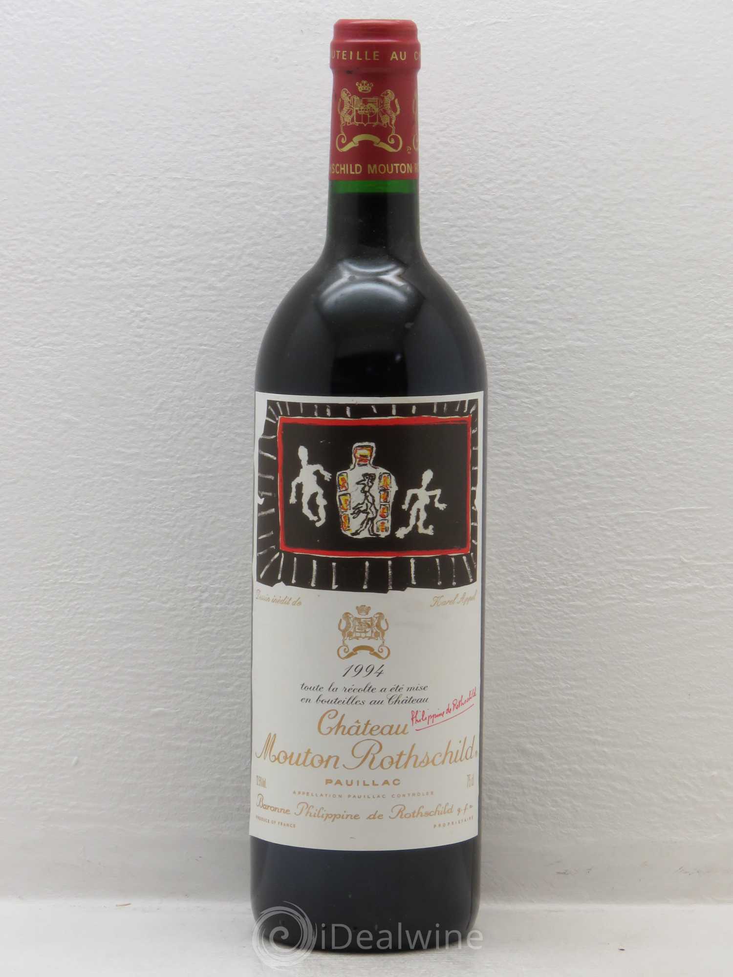 Château Mouton Rothschild 1er Grand Cru Classé 1994 - Lot de 1 bouteille - 0