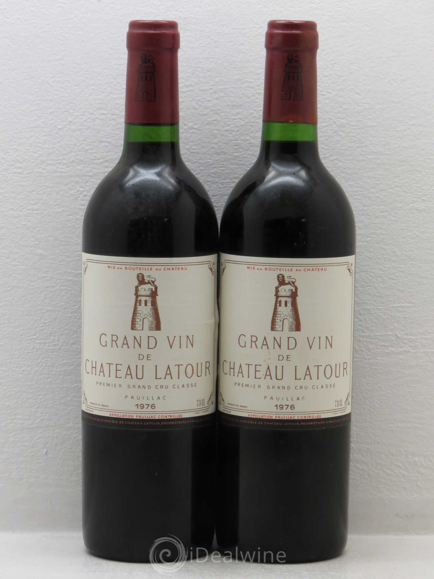 Château Latour 1er Grand Cru Classé 1976 - Lot de 2 bouteilles - 0