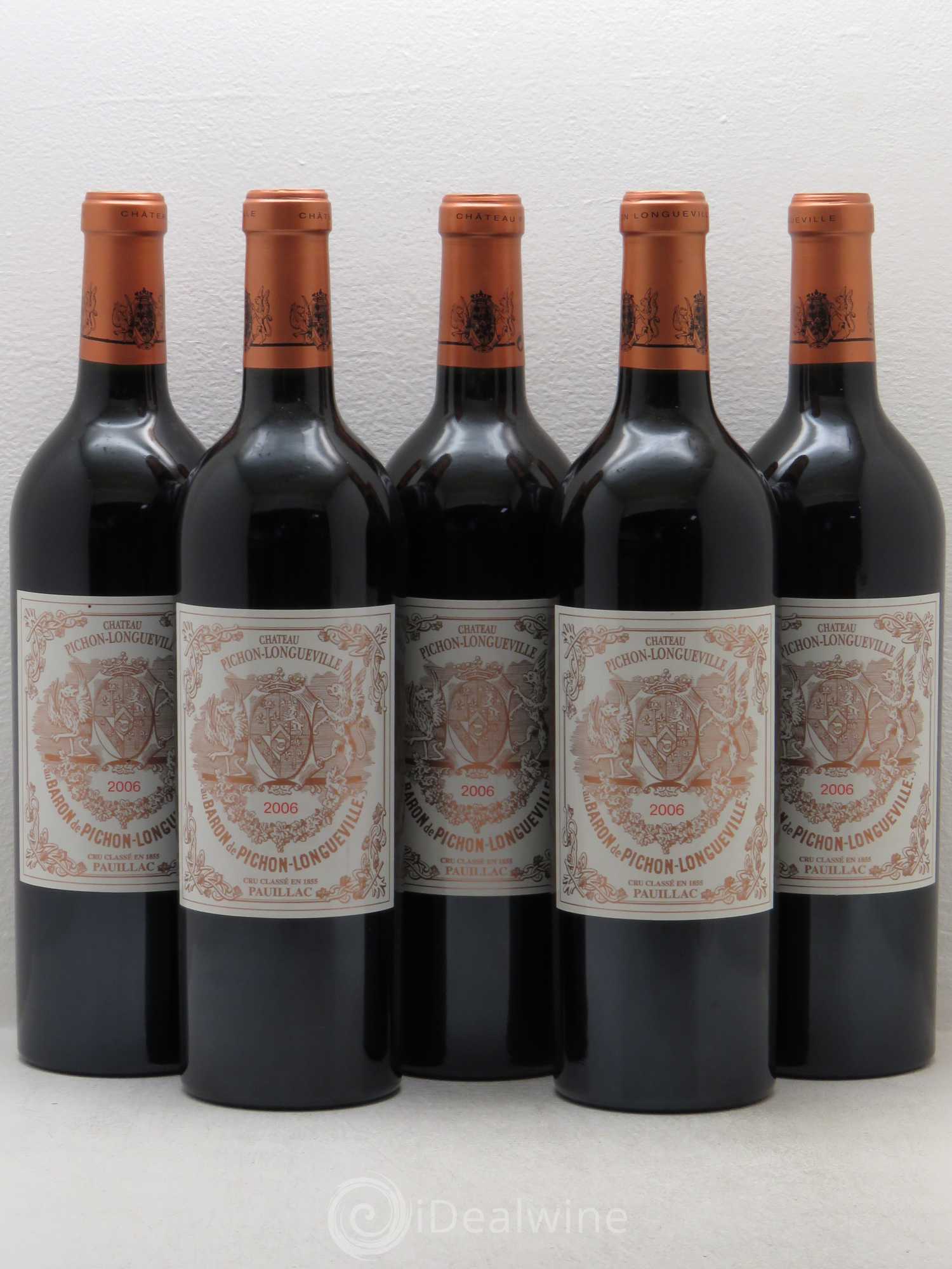 Pichon Longueville Baron 2ème Grand Cru Classé 2006 - Lot de 5 bouteilles - 0