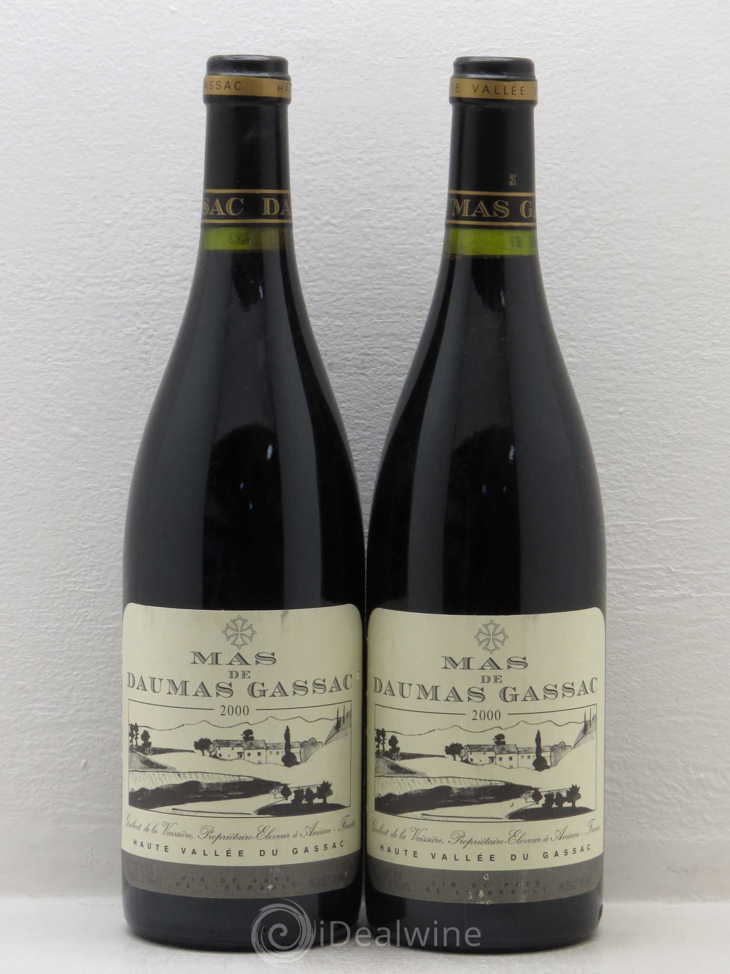 Saint-Guilhem-le-Désert - Cité d'Aniane Mas Daumas Gassac Famille Guibert de La Vaissière 2000 - Lot de 4 bouteilles - 2