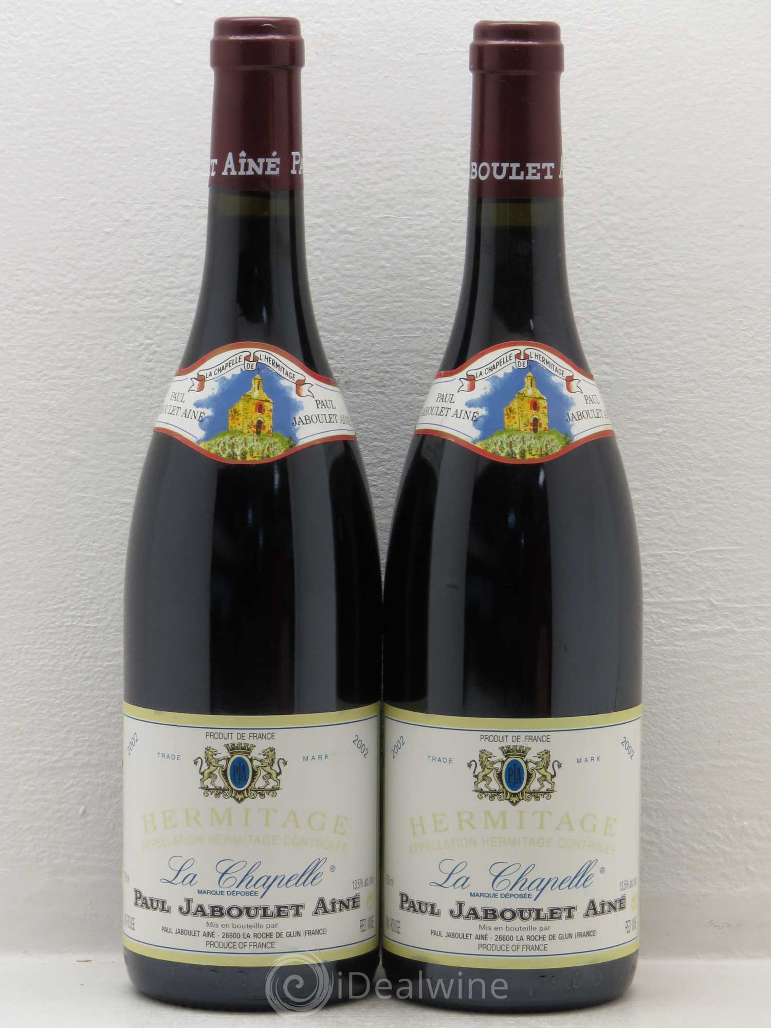 Hermitage La Chapelle Paul Jaboulet Ainé 2002 - Lot de 2 bouteilles - 0