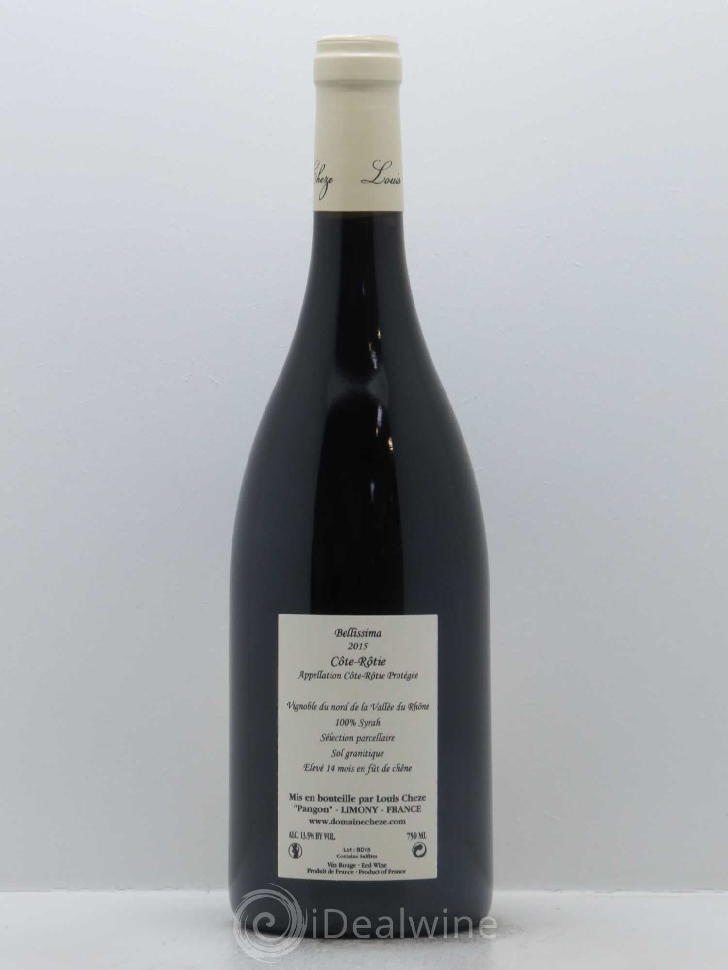 Côte-Rôtie Bellissima Louis Cheze (Domaine) 2015 - Lot de 1 bouteille - 1