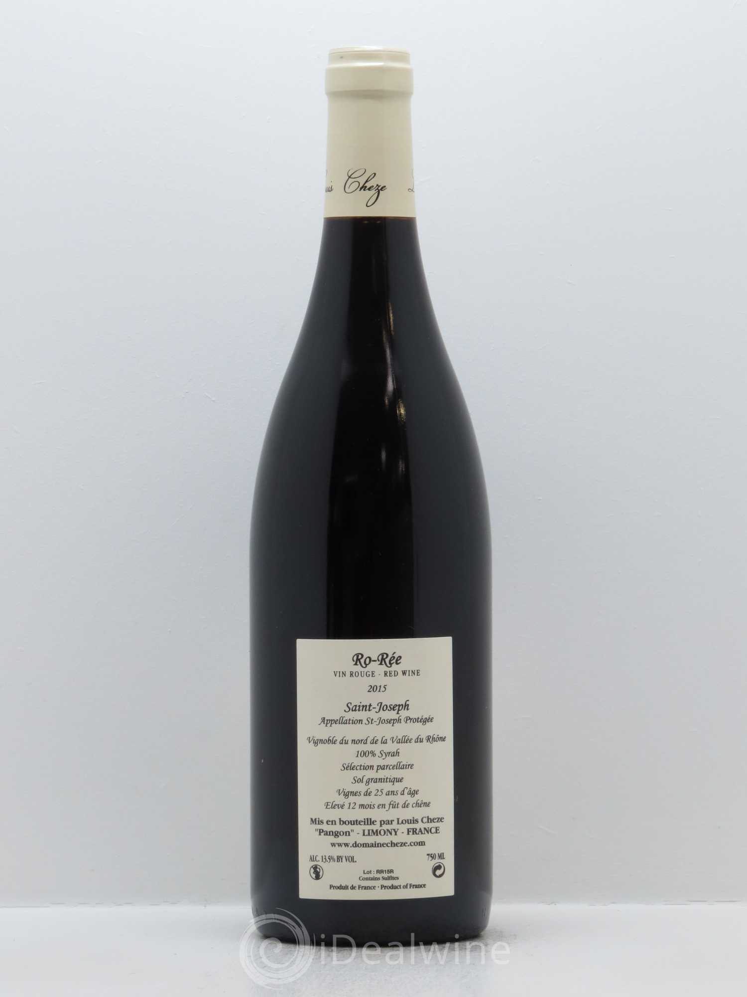 Saint-Joseph Ro-Rée Louis Cheze (Domaine) 2015 - Lot de 1 bouteille - 1