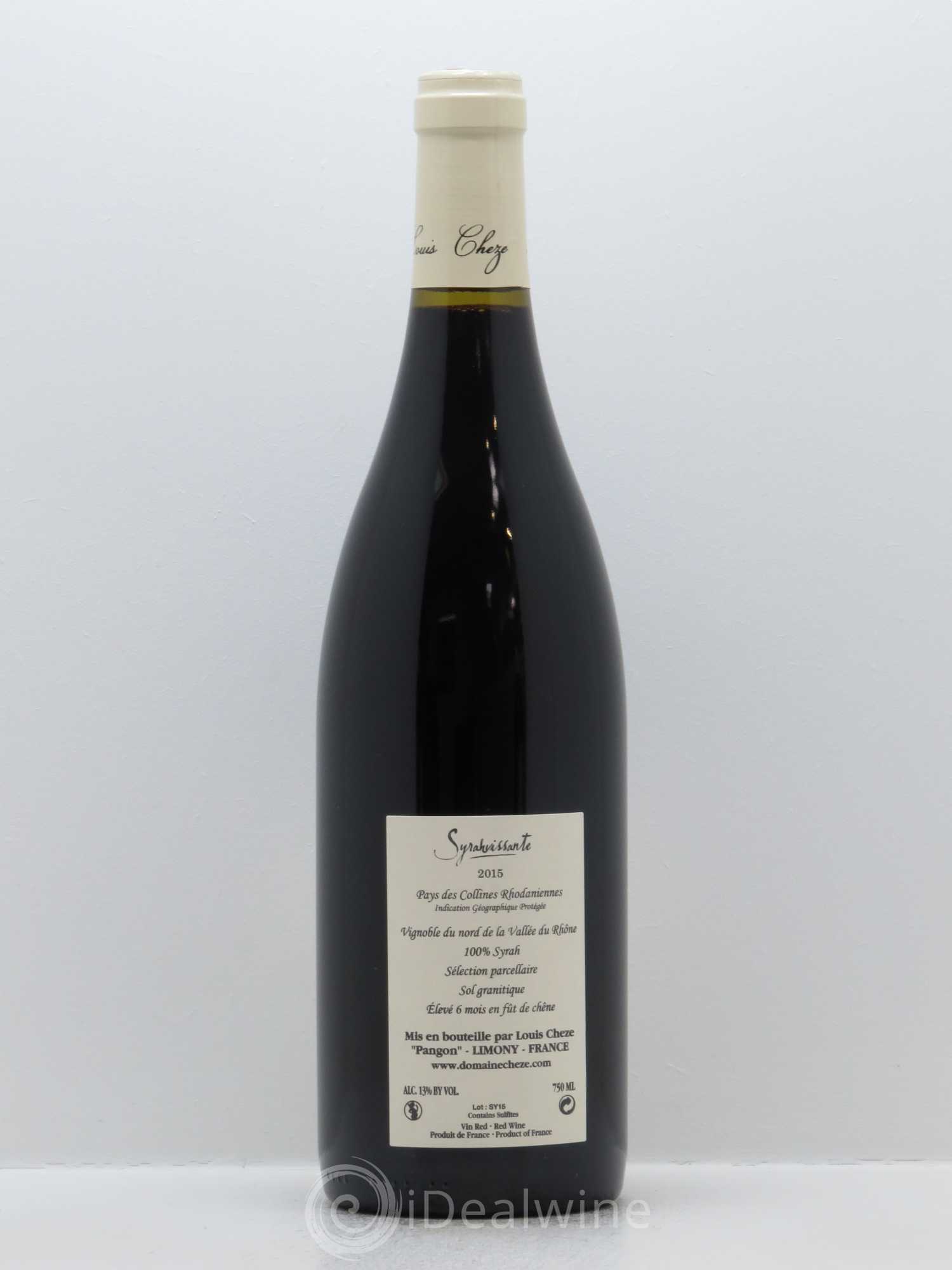 Collines Rhodaniennes Syrahvissante Louis Cheze (Domaine) 2015 - Lot de 1 bouteille - 1