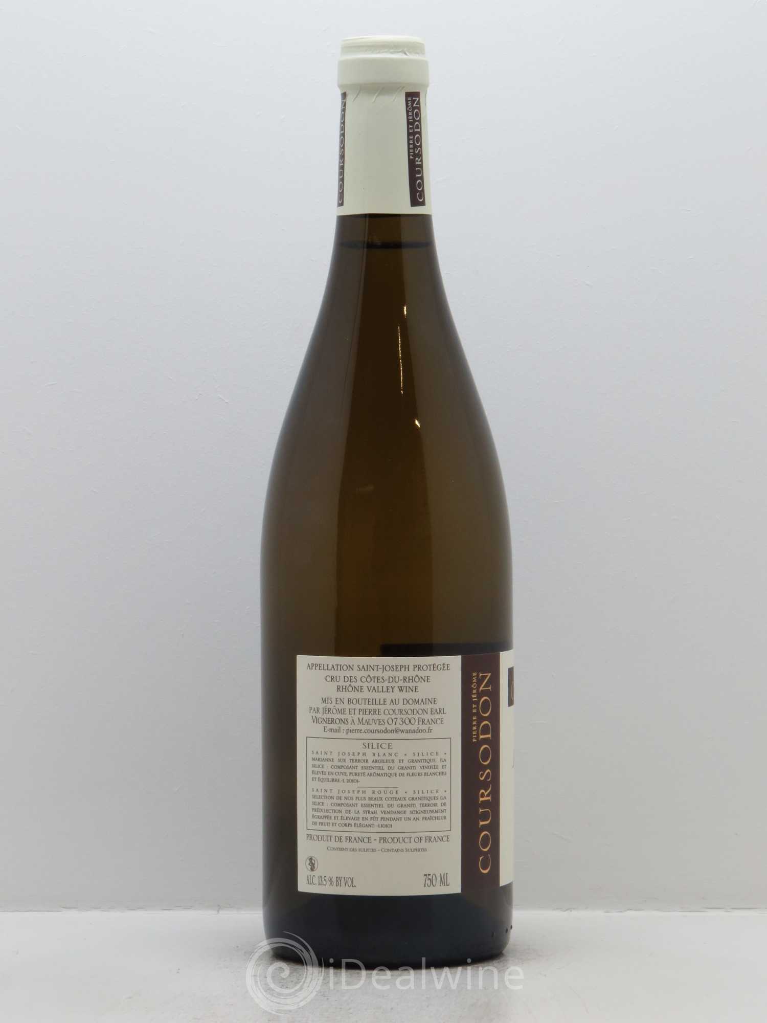 Saint-Joseph Silice Pierre et Jérôme Coursodon 2016 - Lot de 1 bouteille - 1
