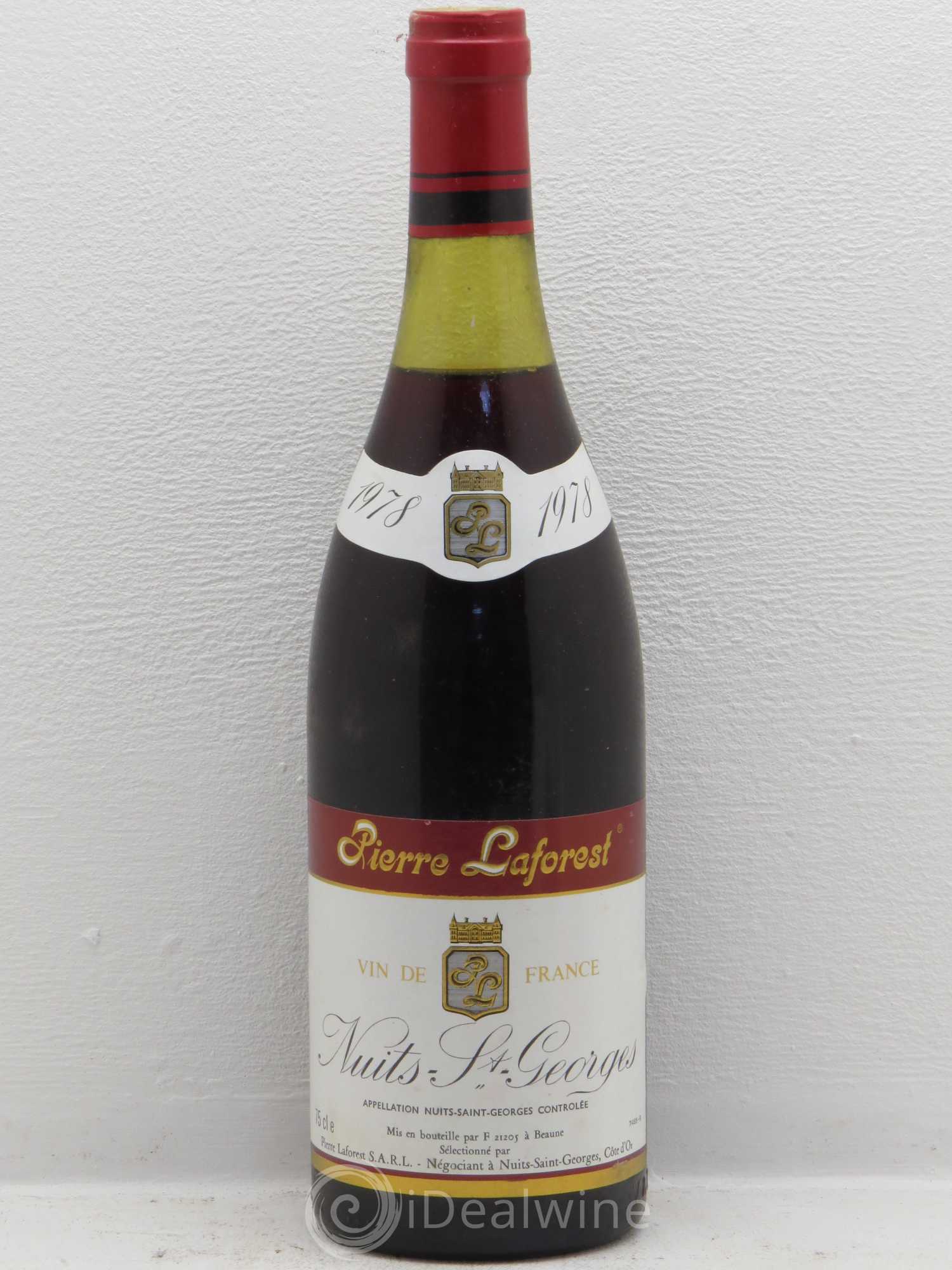 Nuits-Saint-Georges Négociant Pierre Laforest 1978 - Posten von 1 Flasche - 0
