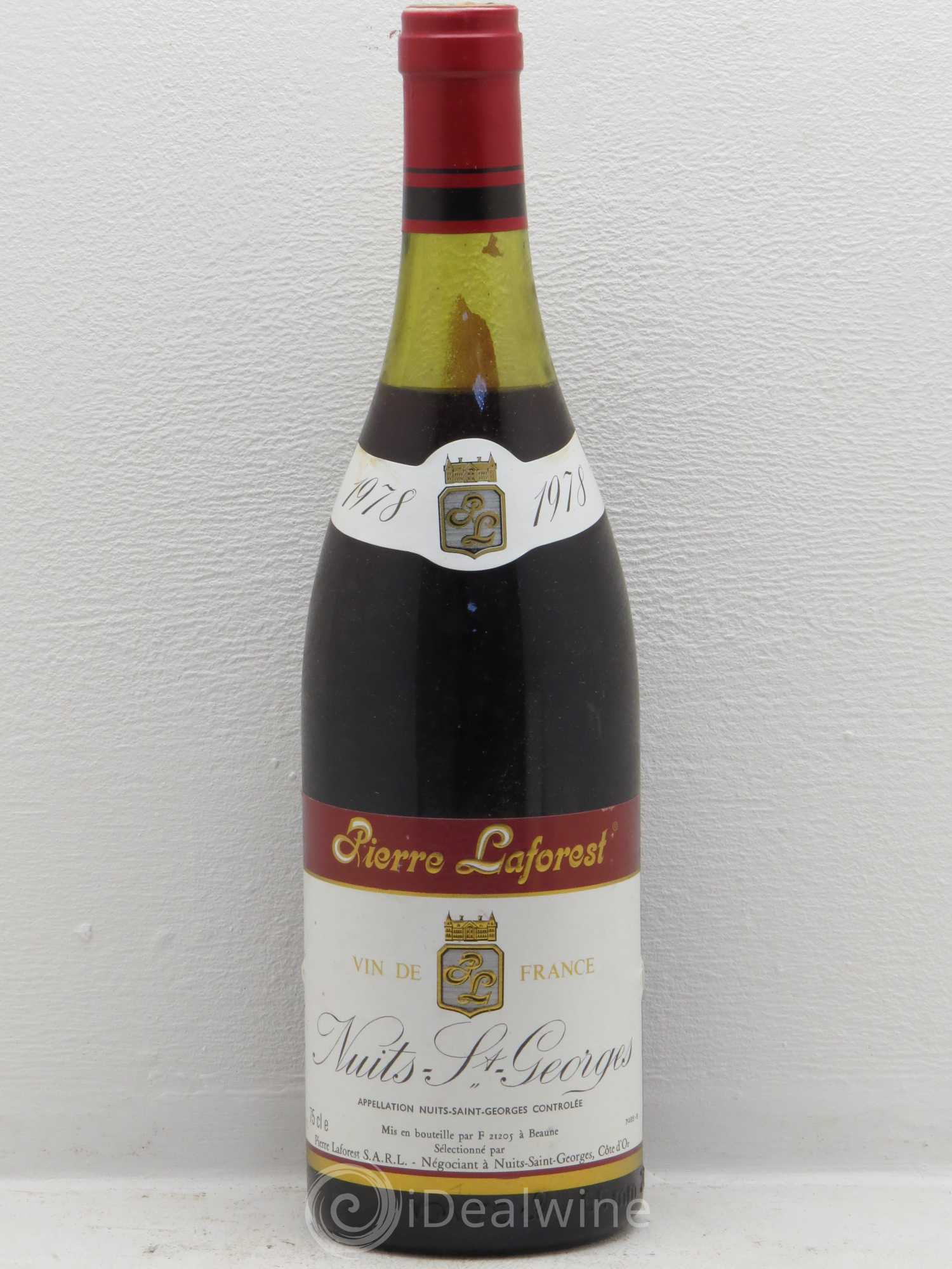 Nuits-Saint-Georges Négociant Pierre Laforest 1978 - Posten von 1 Flasche - 0