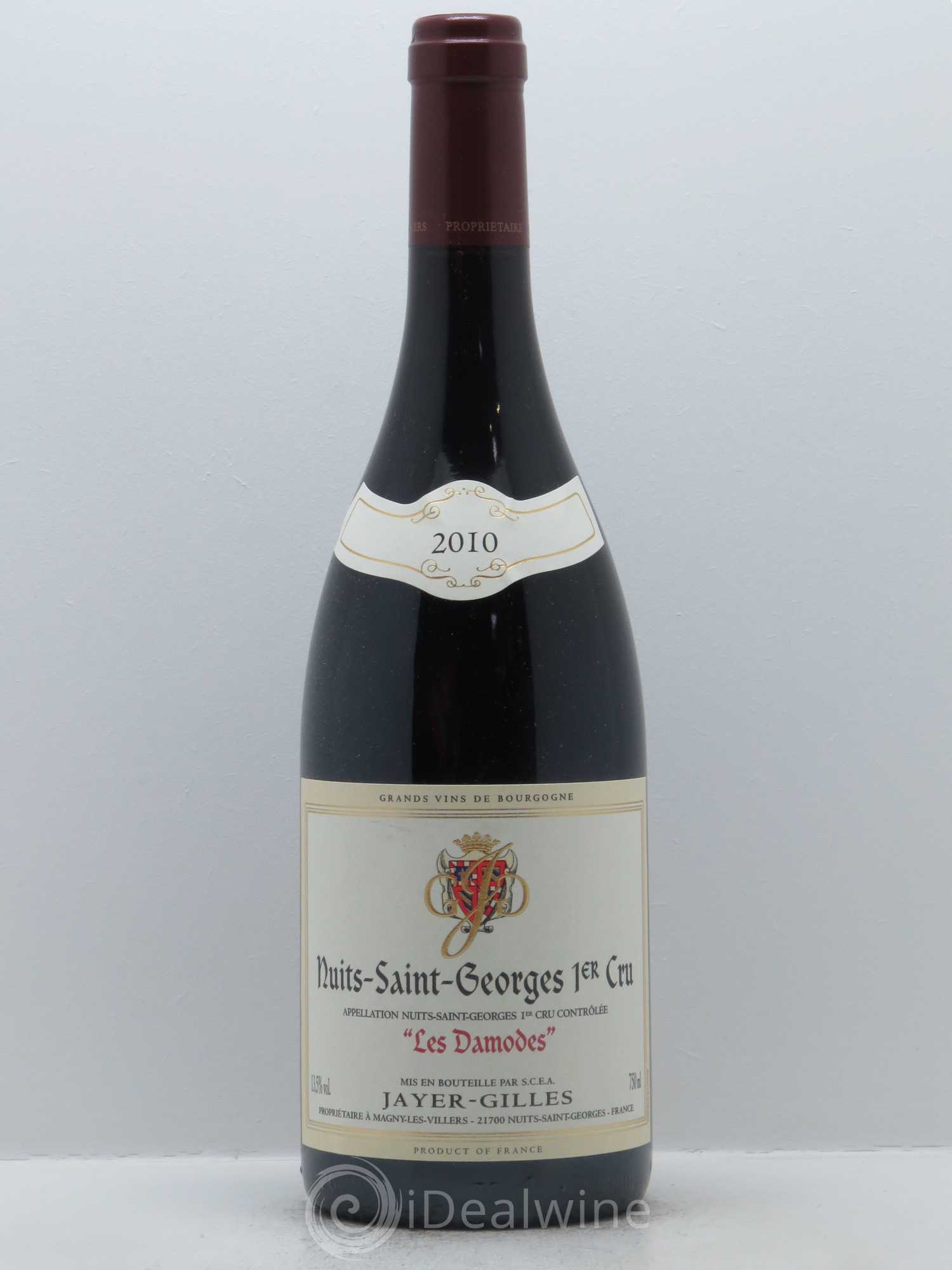 Nuits-Saint-Georges 1er Cru Les Damodes Jayer-Gilles 2010 - Lot de 1 bouteille - 0