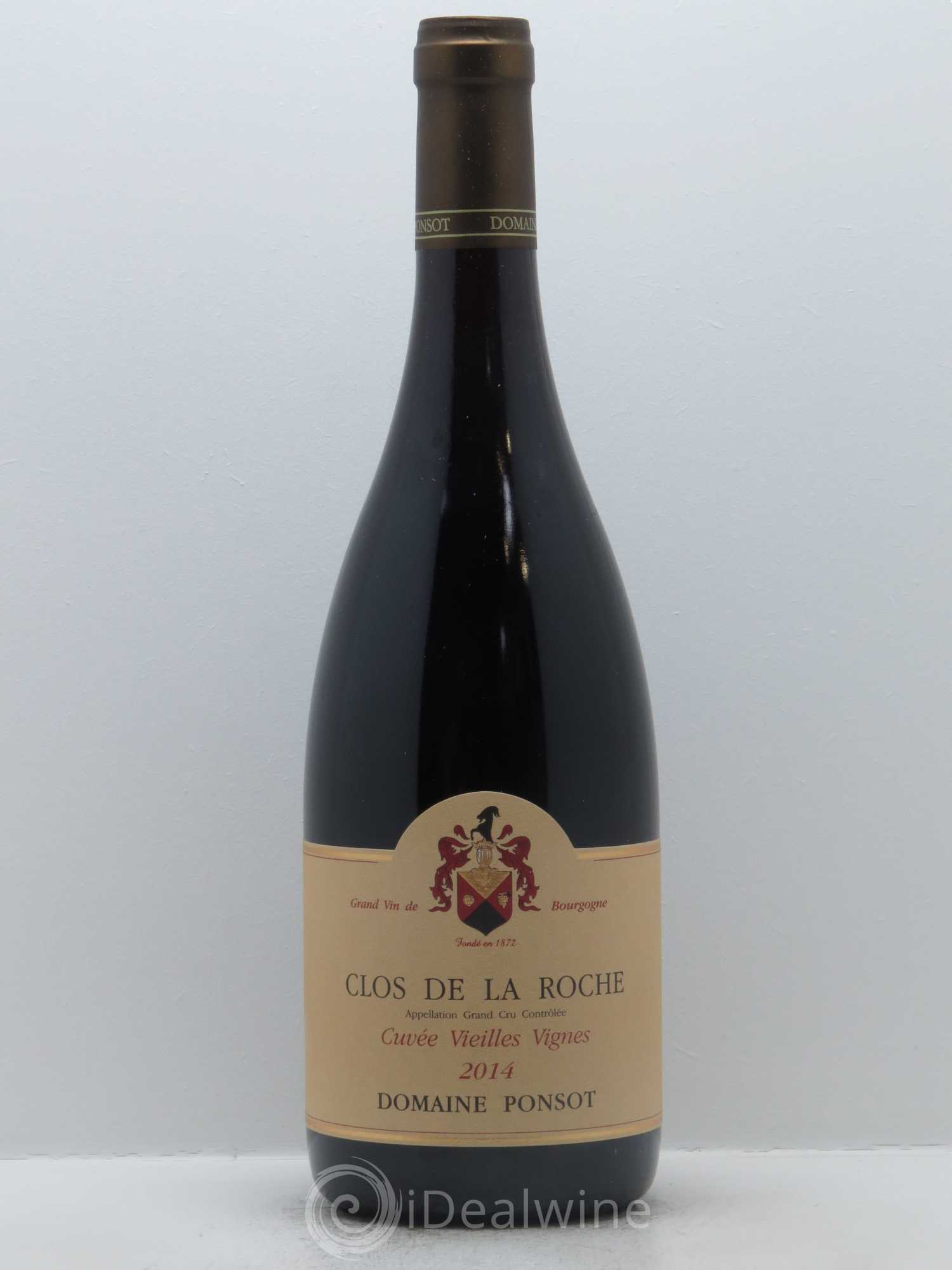 Clos de la Roche Grand Cru Vieilles Vignes Ponsot (Domaine) 2014 - Lot de 1 bouteille - 0