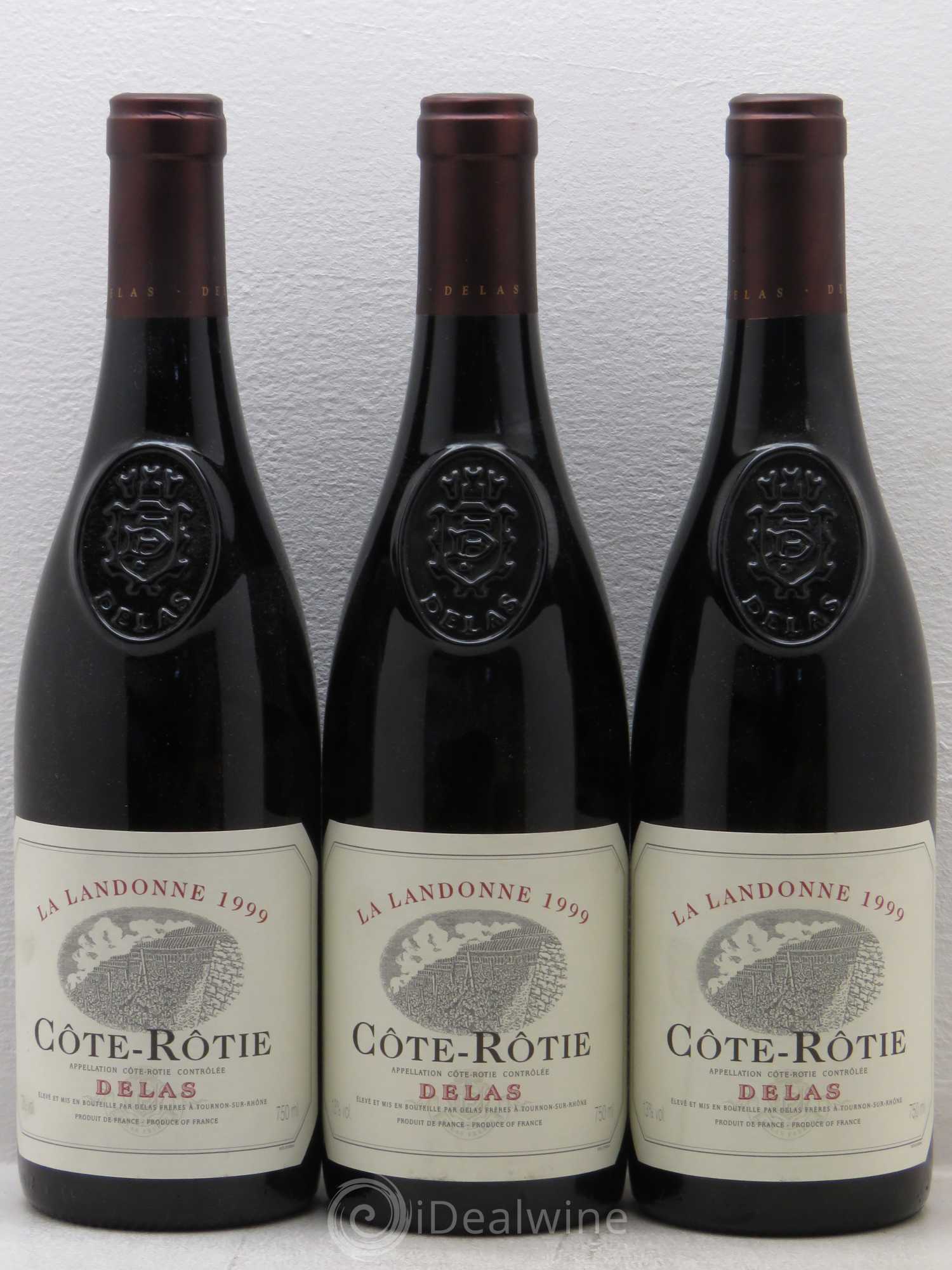 Côte-Rôtie La Landonne Delas Frères 1999 - Lot de 3 bouteilles - 0