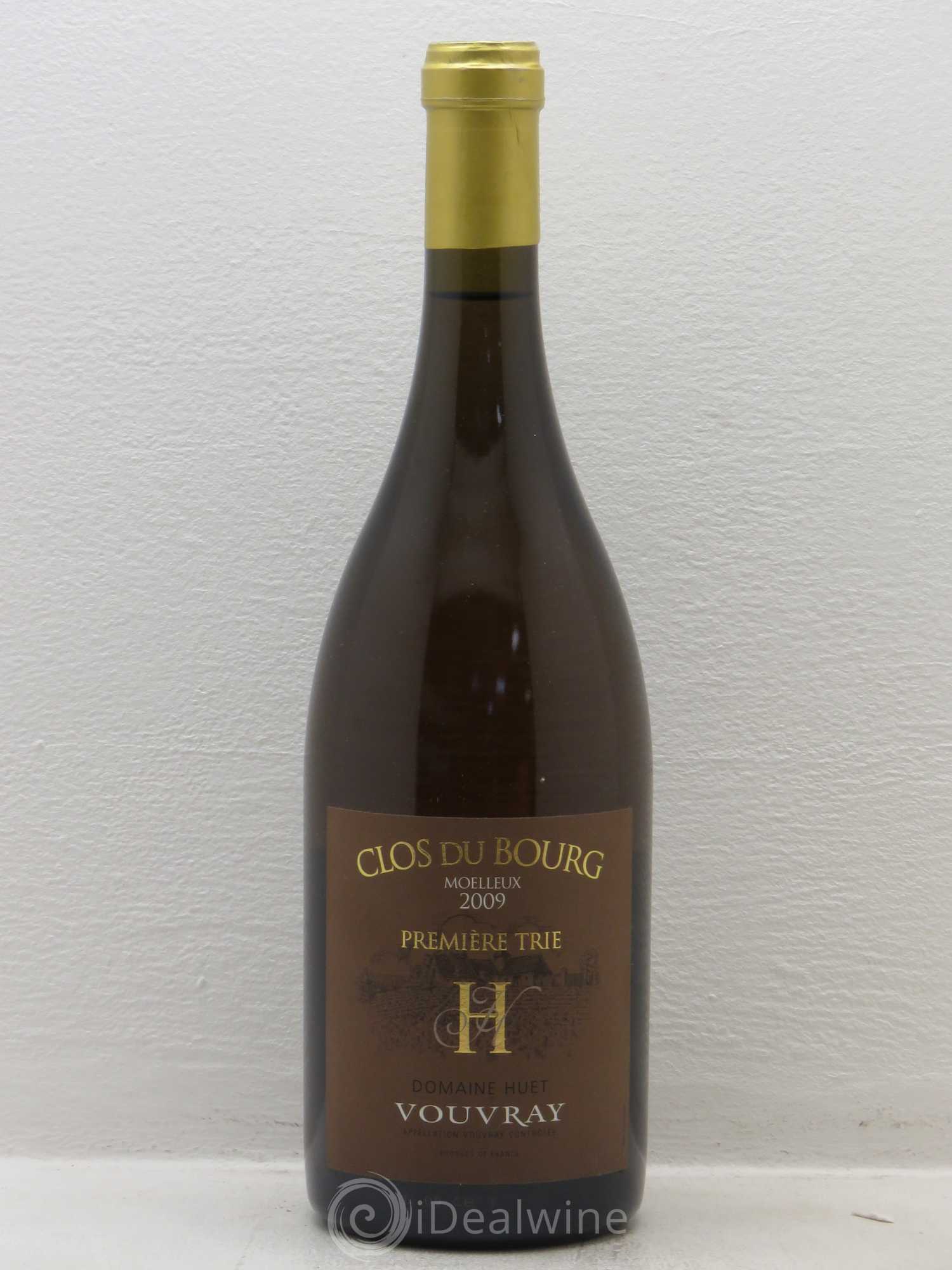 Vouvray Clos du Bourg Moelleux 1ère trie Domaine Huet (senza prezzo di riserva) 2009 - Lotto di 1 bottiglia - 0