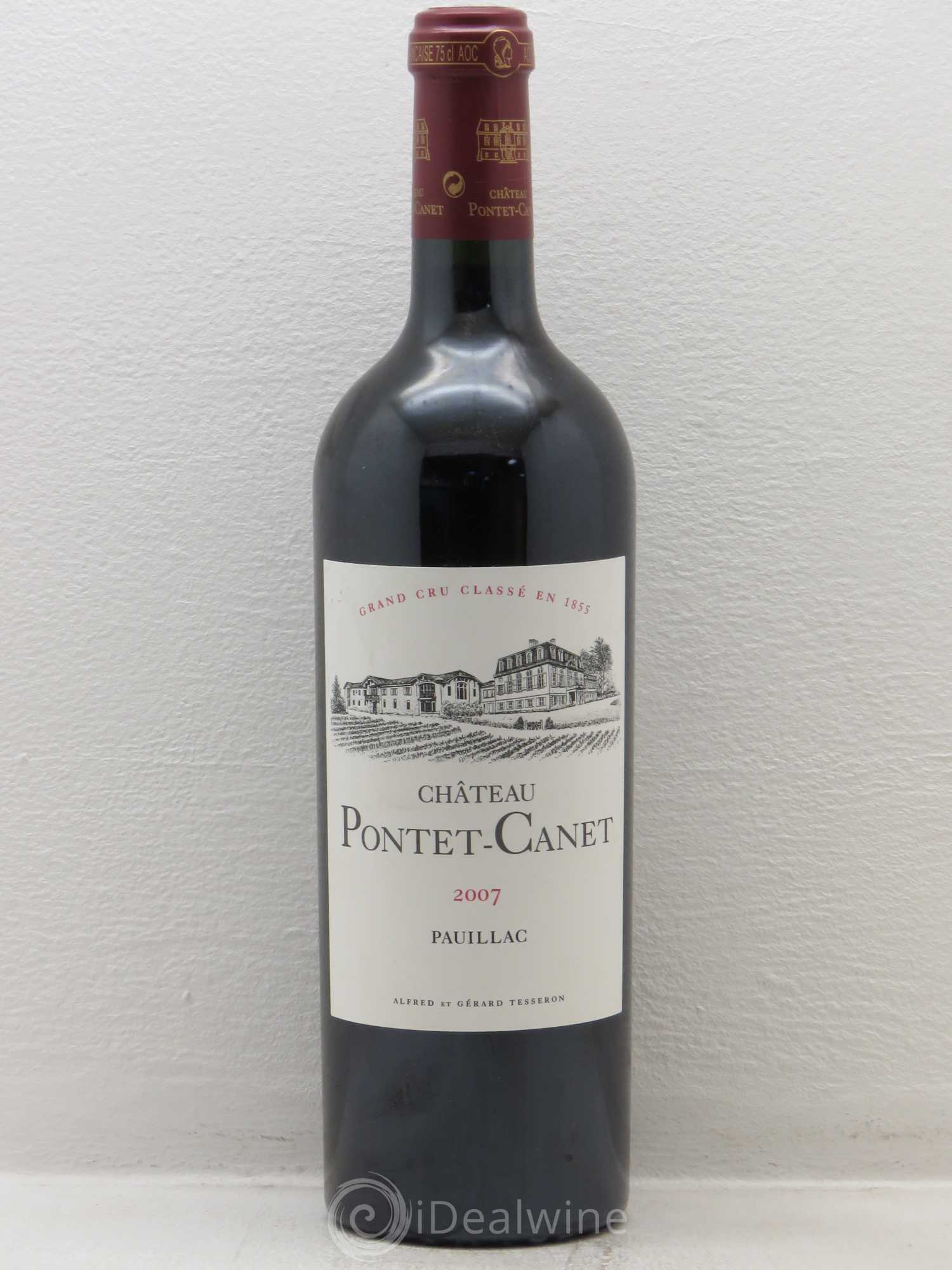 Château Pontet Canet 5ème Grand Cru Classé 2007 - Lot de 1 bouteille - 0