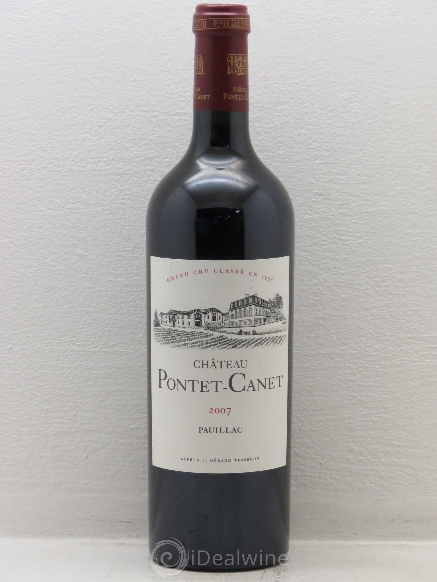 Château Pontet Canet 5ème Grand Cru Classé 2007 - Lot de 1 bouteille - 0