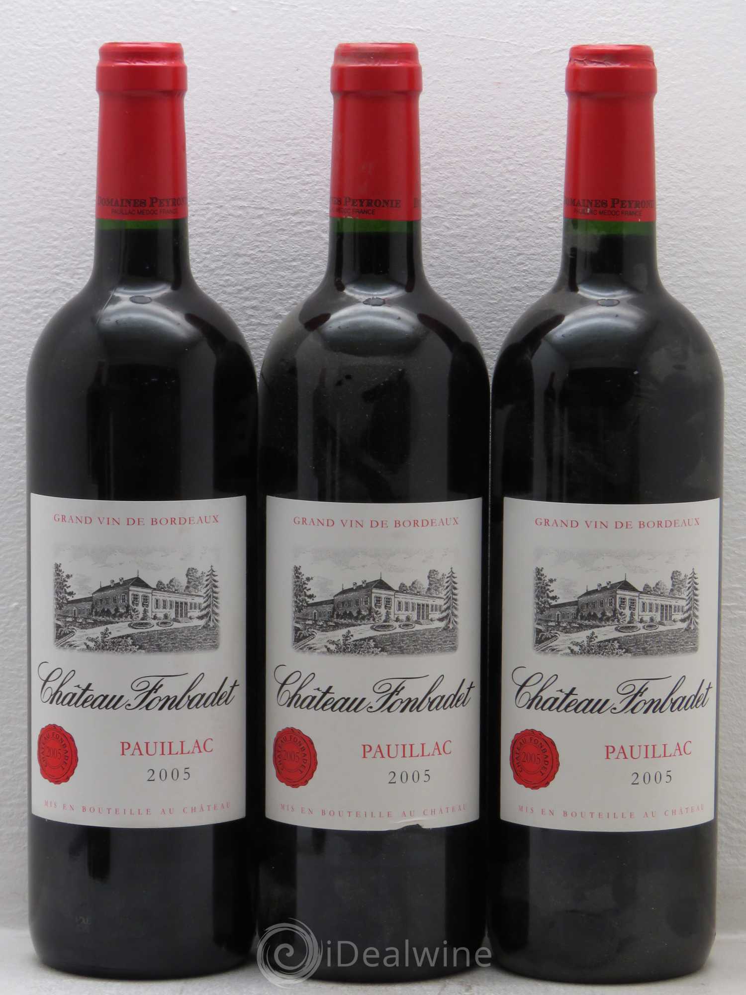 Château Fonbadet 2005 - Lot de 5 bouteilles - 1