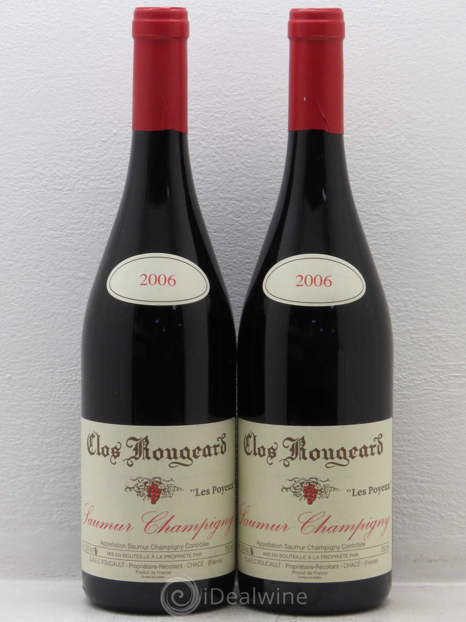 Saumur-Champigny Les Poyeux Clos Rougeard 2006 - Lot de 2 bouteilles - 0
