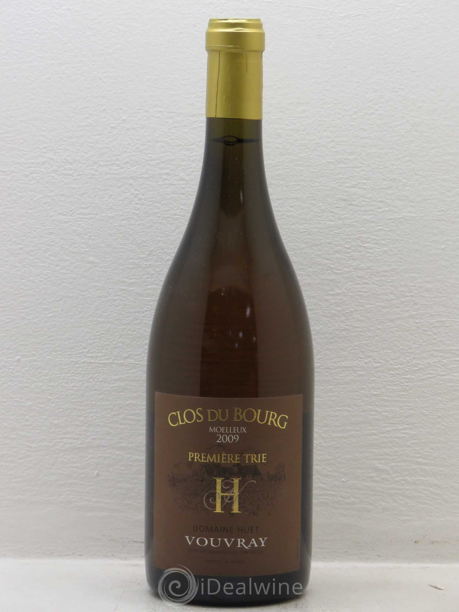 Vouvray Clos du Bourg Moelleux 1ère trie Domaine Huet 2009 - Lotto di 1 bottiglia - 0