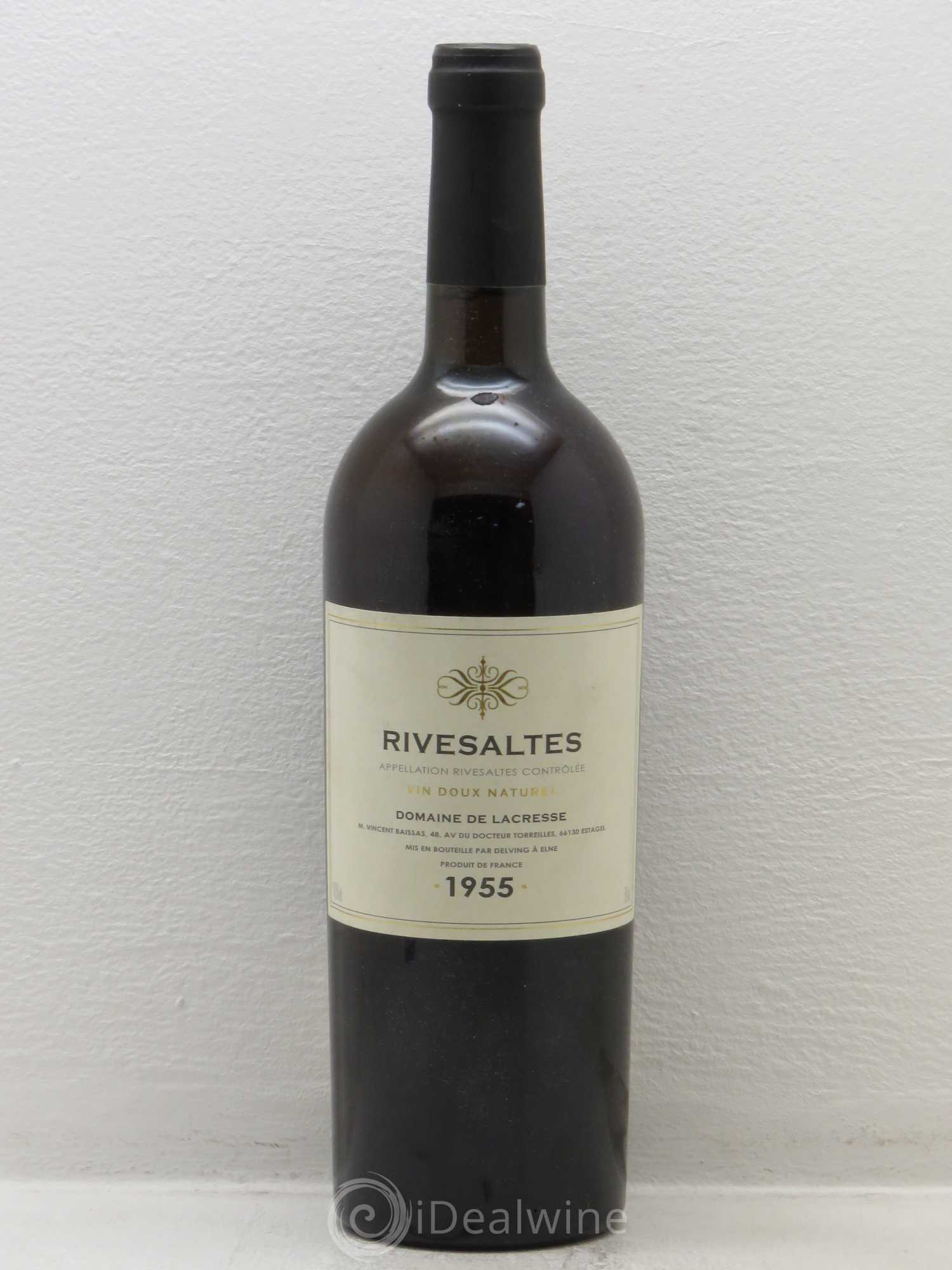Rivesaltes Lacresse (Domaine de) 1955 - Posten von 1 Flasche - 0