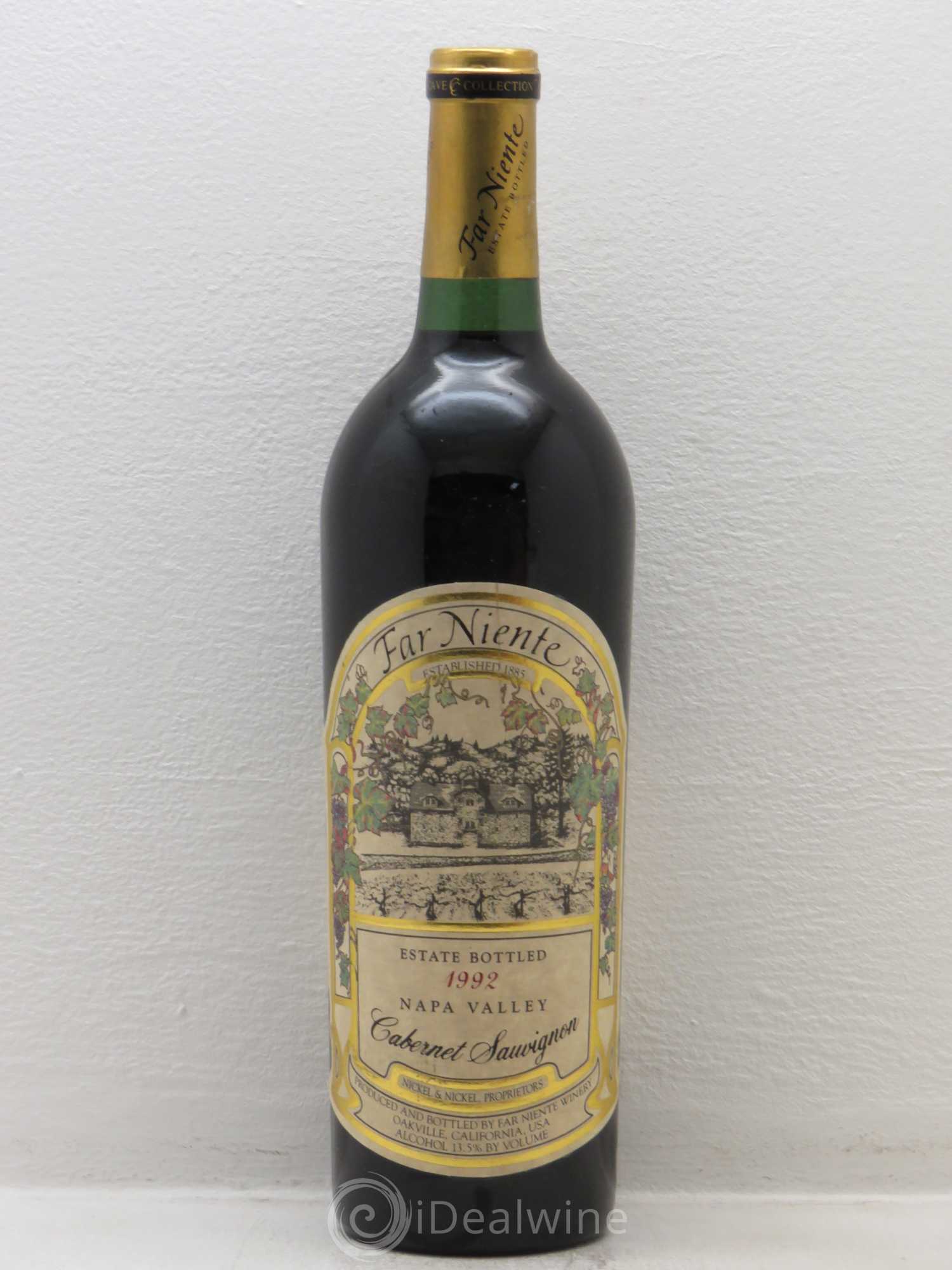 Napa Valley Cabernet Sauvignon Far Niente 1992 - Lot de 1 bouteille - 0