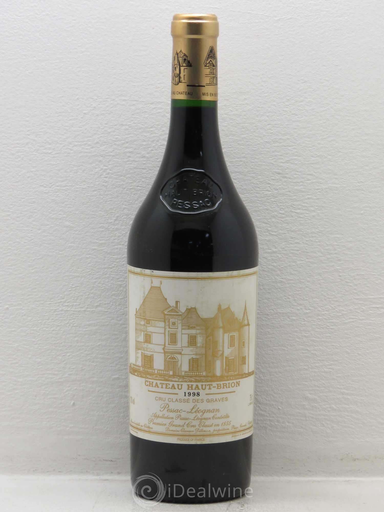 Château Haut Brion 1er Grand Cru Classé 1998 - Lot de 1 bouteille - 0