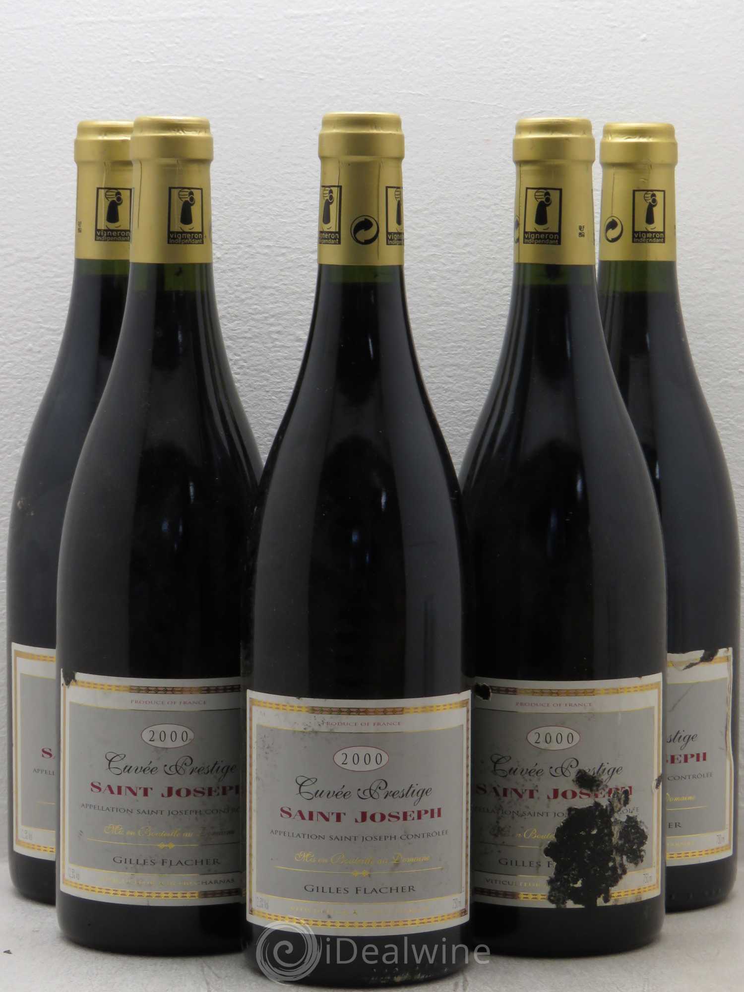 Saint-Joseph Cuvee Prestige Flacher 2000 - Lot de 5 bouteilles - 0