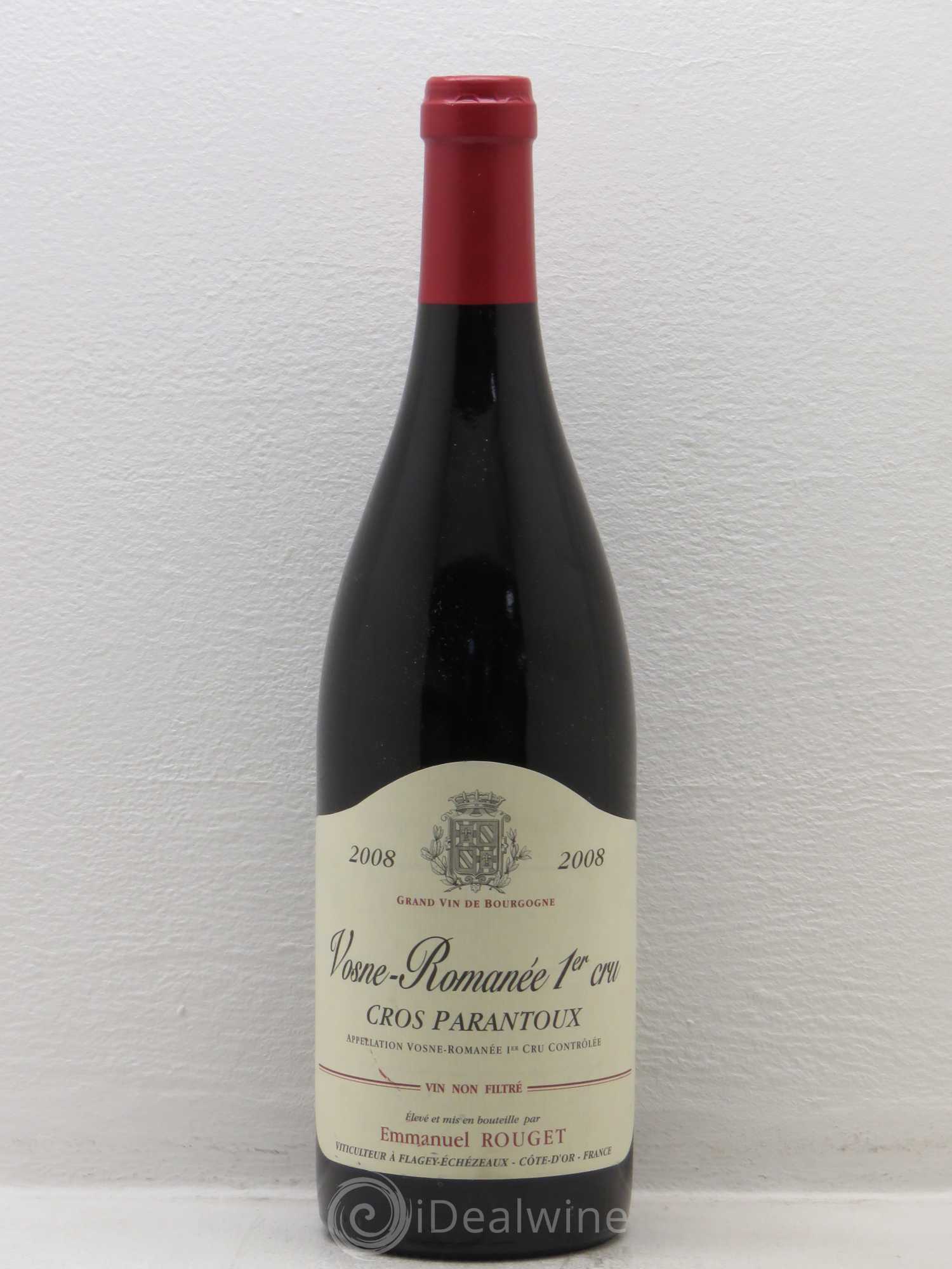 Vosne-Romanée 1er Cru Cros Parantoux Emmanuel Rouget 2008 - Posten von 1 Flasche - 0