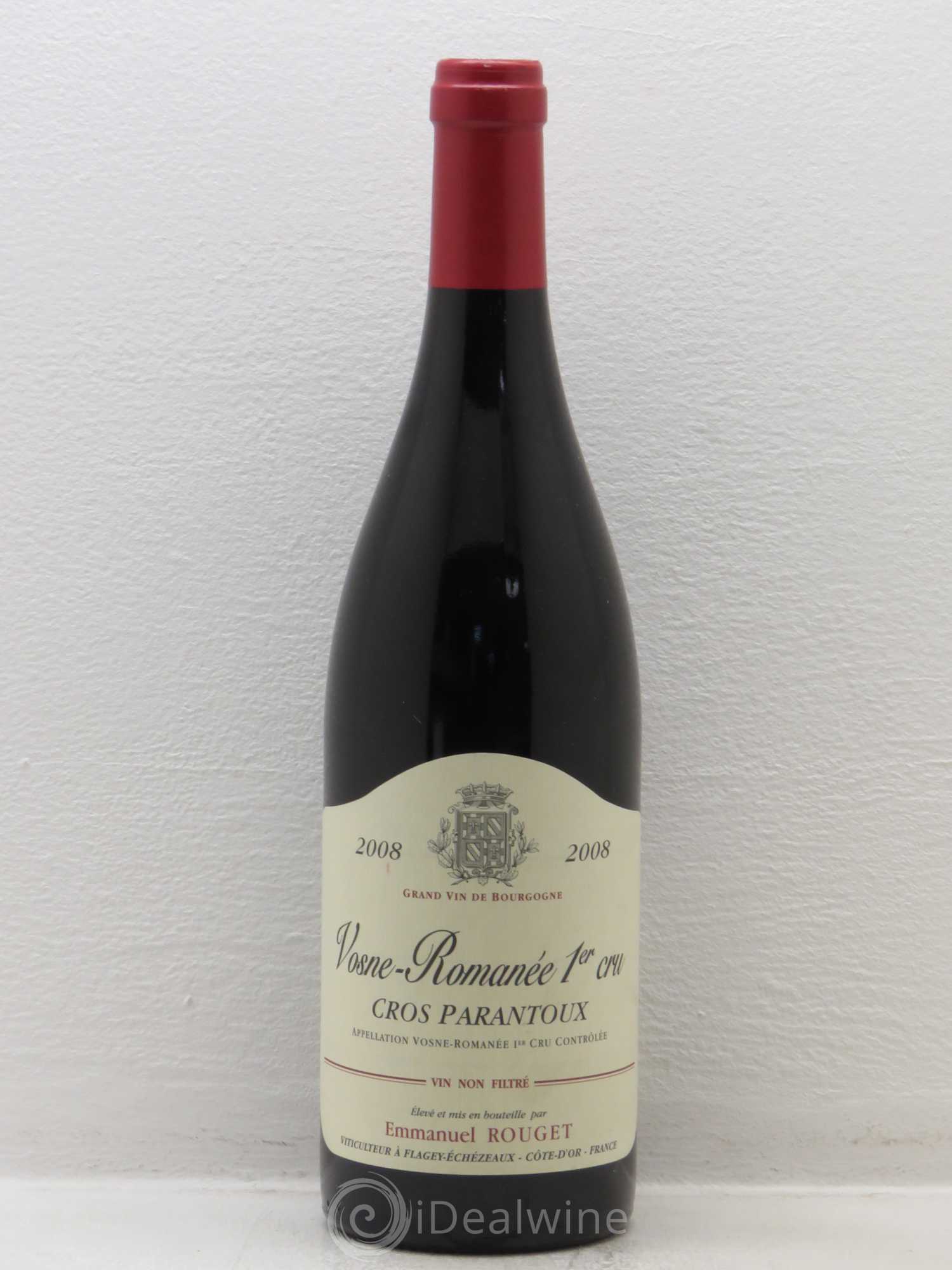 Vosne-Romanée 1er Cru Cros Parantoux Emmanuel Rouget 2008 - Lot de 1 bouteille - 0