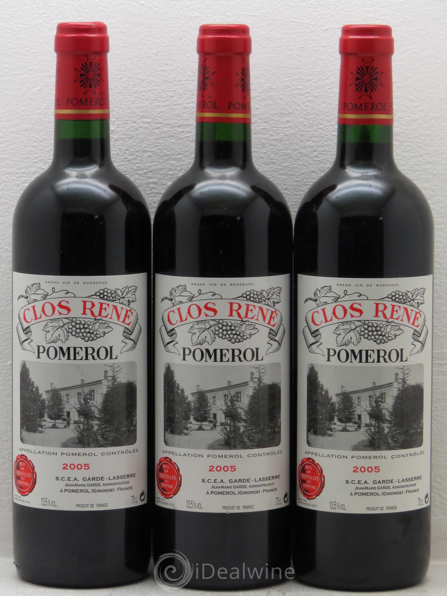 Clos René 2005 - Lot of 3 bottles - 0