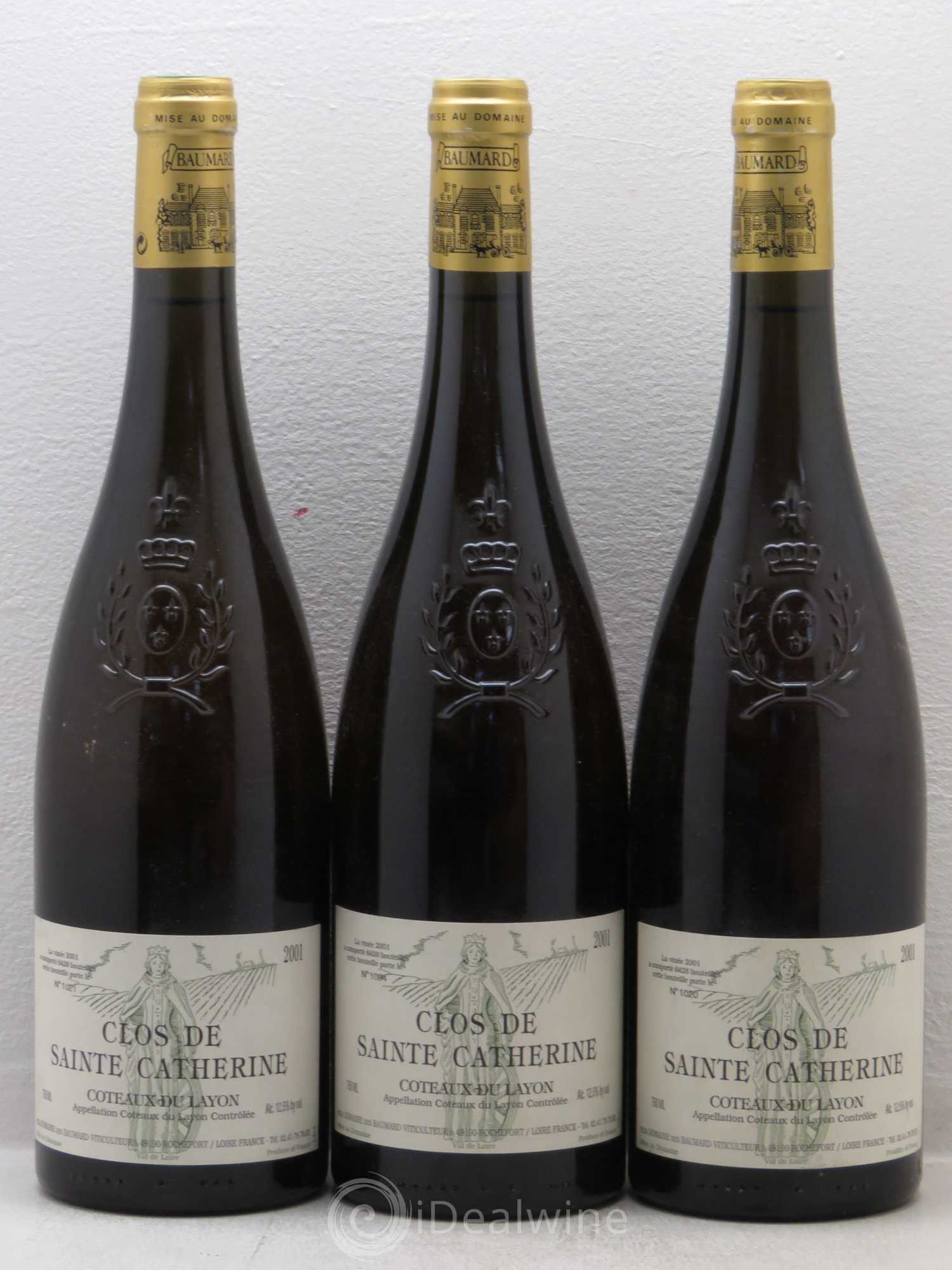 Coteaux du Layon Clos de Sainte Catherine Baumard (Domaine des) (senza prezzo di riserva) 2001 - Lotto di 3 bottiglie - 0