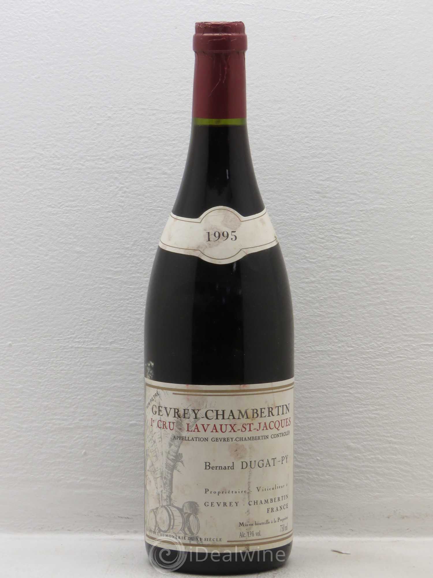 Gevrey-Chambertin 1er Cru Dugat-Py Lavaux st Jacques 1995 - Lot de 1 bouteille - 0