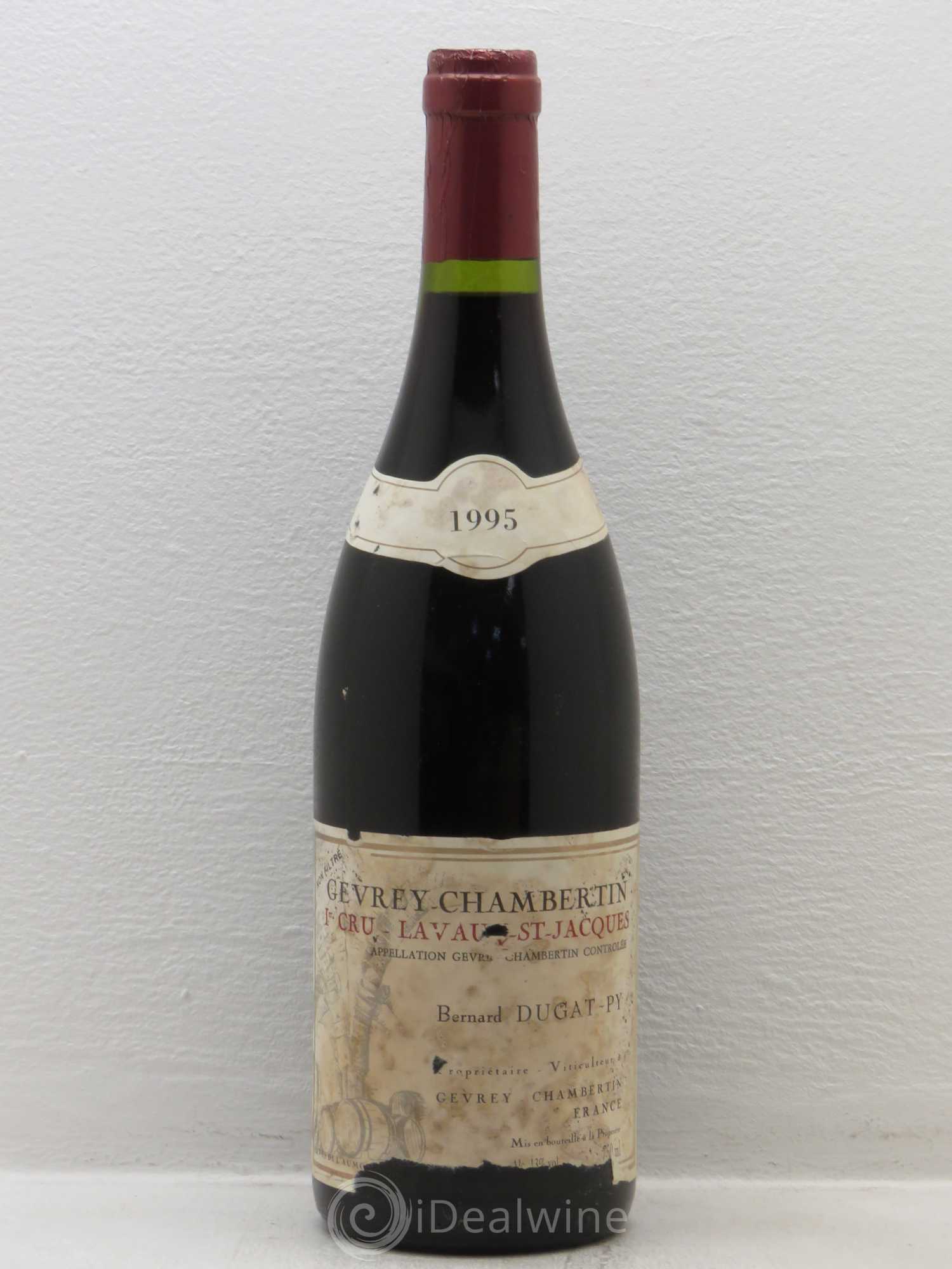 Gevrey-Chambertin 1er Cru Dugat-Py Lavaux st Jacques 1995 - Lot de 1 bouteille - 0