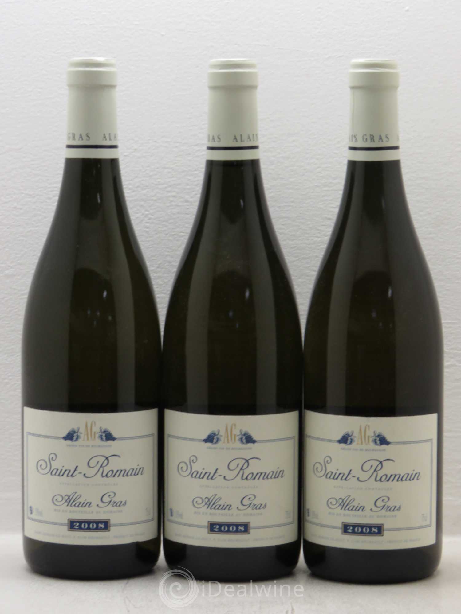 Saint-Romain A.Gras (sans prix de réserve) 2008 - Posten von 6 Flaschen - 2