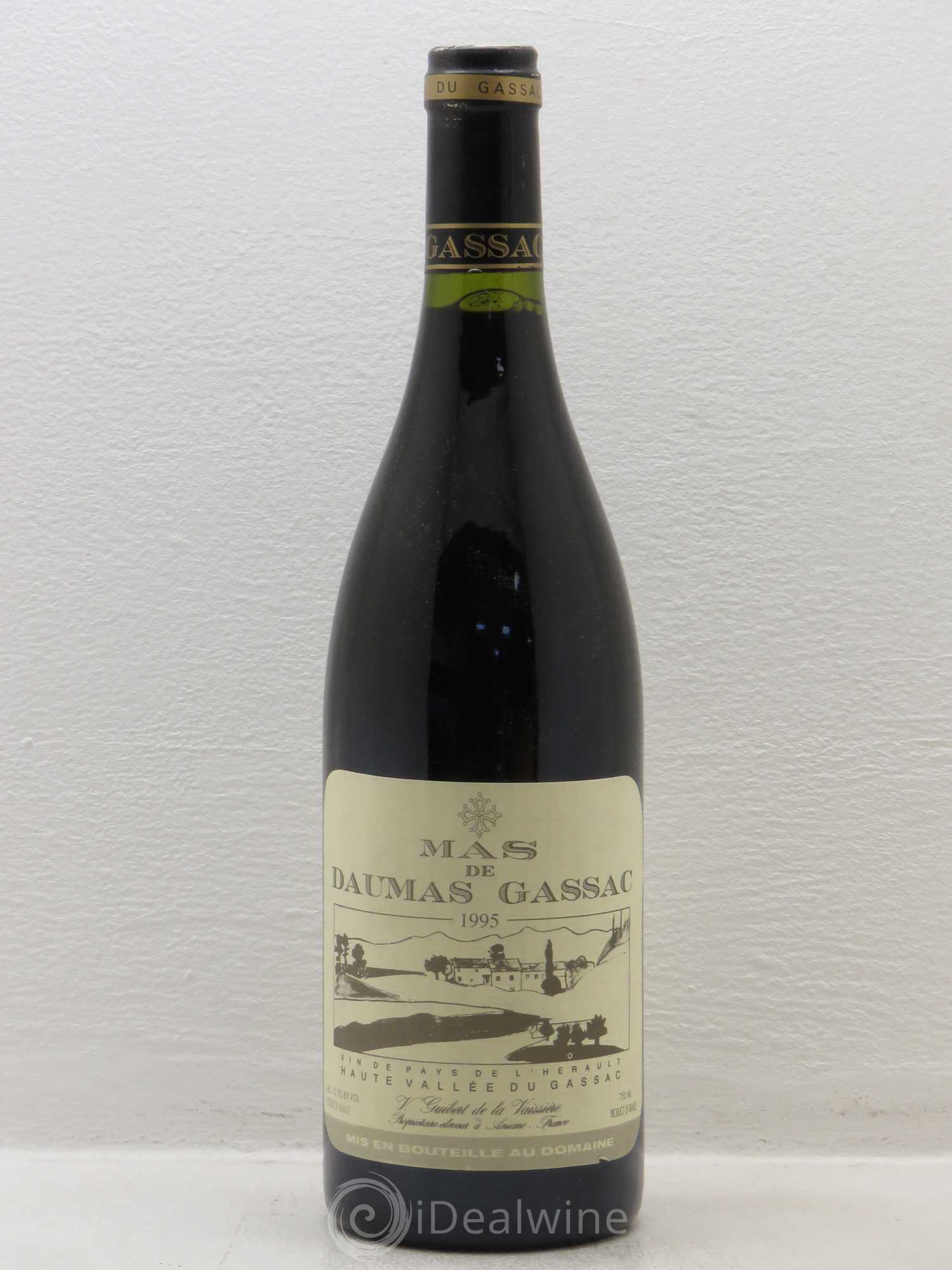 Saint-Guilhem-le-Désert - Cité d'Aniane Mas Daumas Gassac Famille Guibert de La Vaissière (sans prix de réserve) 1995 - Lot de 1 bouteille - 0