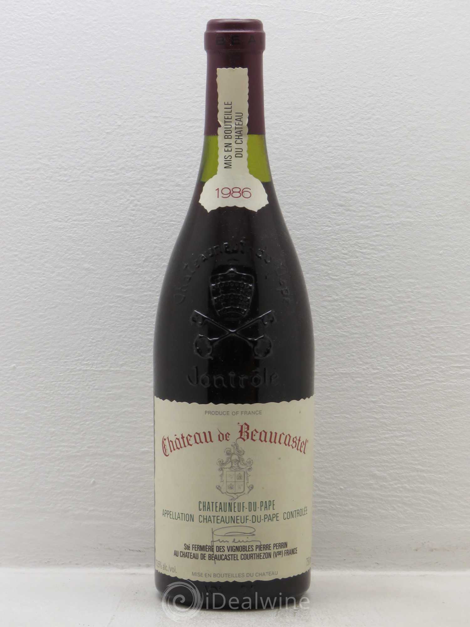 Châteauneuf-du-Pape Château de Beaucastel Famille Perrin (sans prix de réserve) 1986 - Lot de 1 bouteille - 0