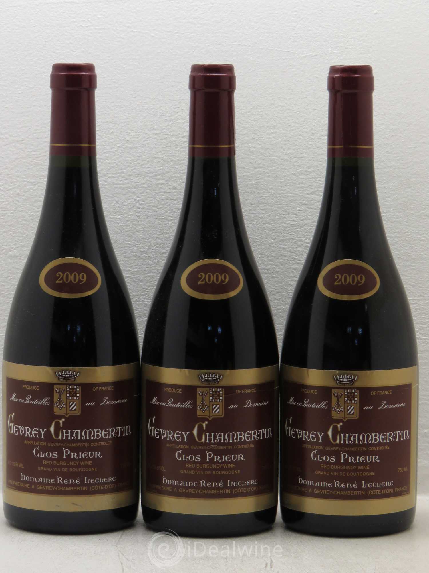 Gevrey-Chambertin 1er Cru R.Leclerc. Clos Prieur 2009 - Lot de 6 bouteilles - 2