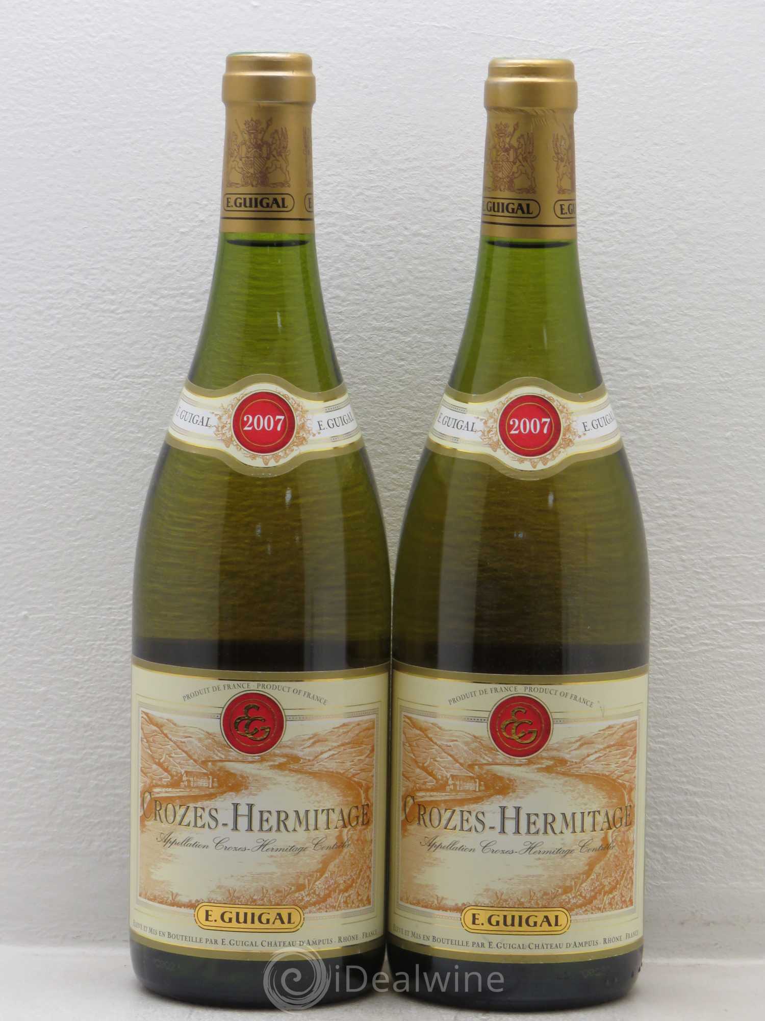 Crozes-Hermitage Guigal (senza prezzo di riserva) 2007 - Lotto di 2 bottiglie - 0