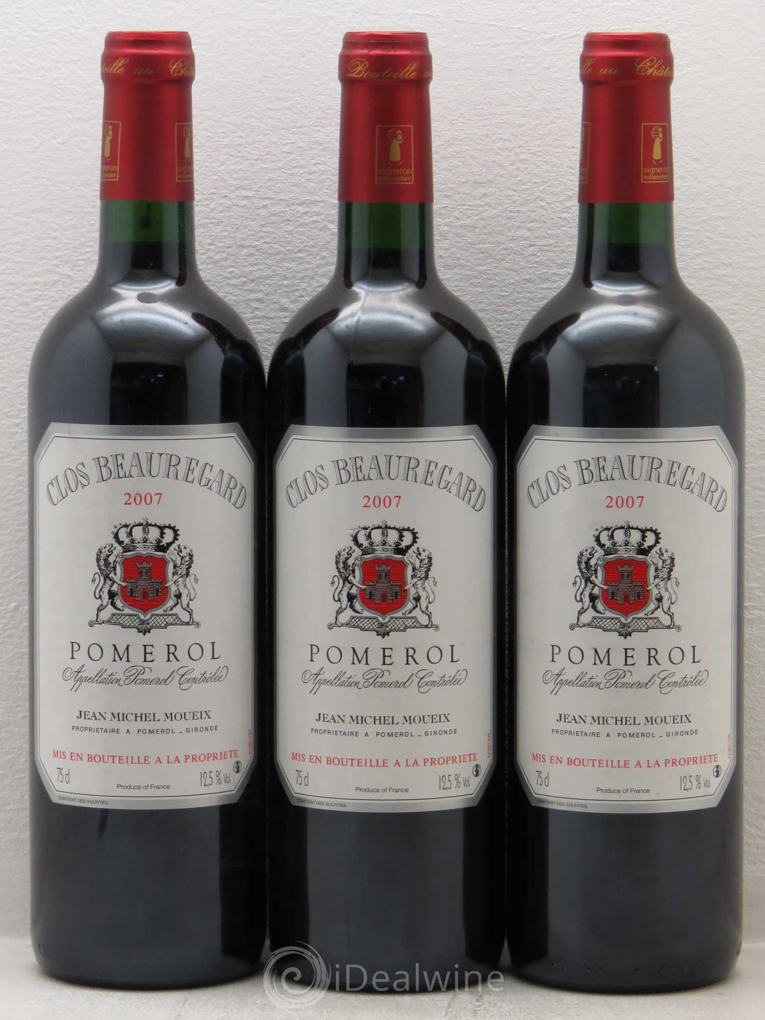 Clos Beauregard 2007 - Lot de 6 bouteilles - 1