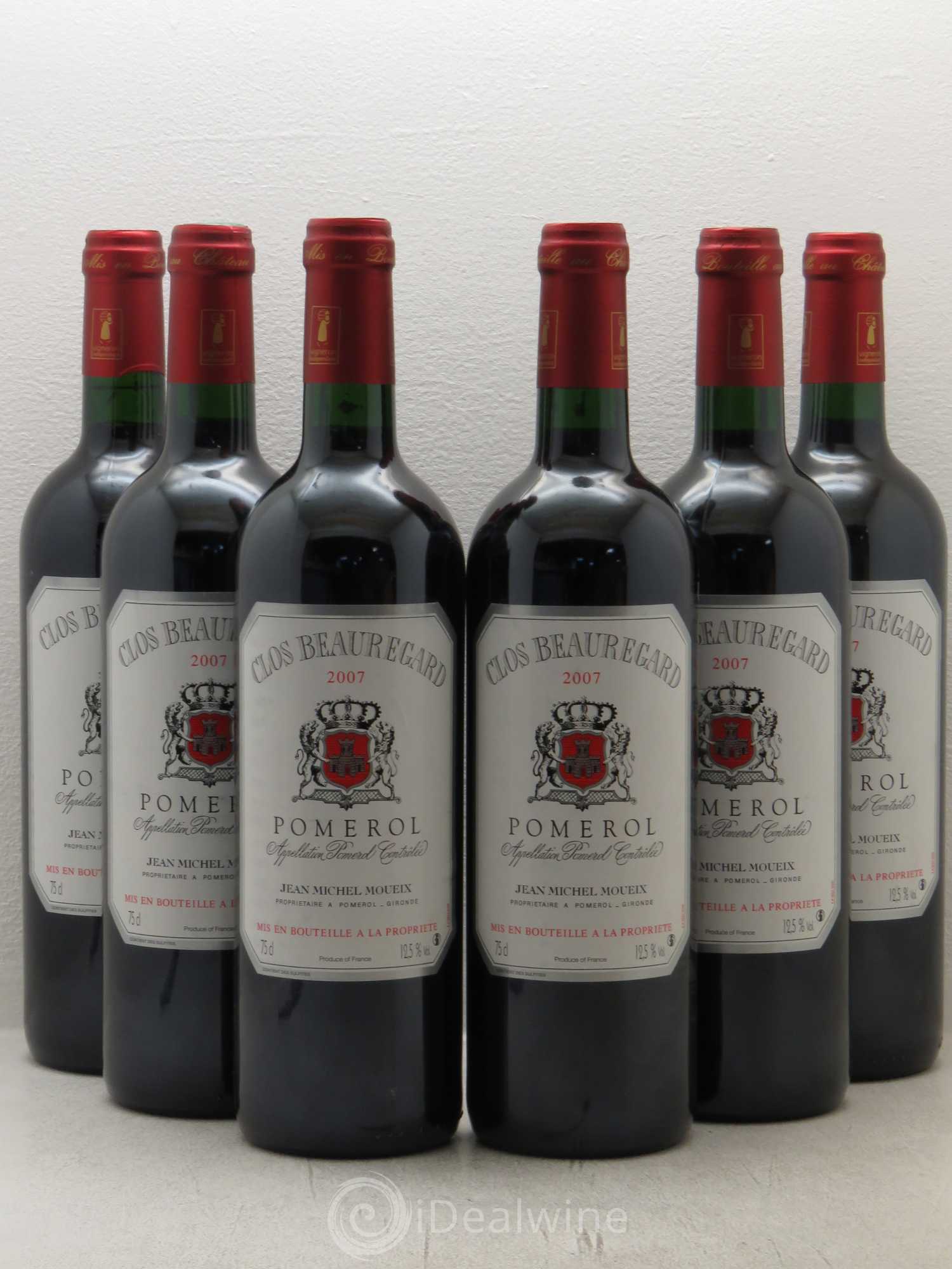 Clos Beauregard 2007 - Lot de 6 bouteilles - 0