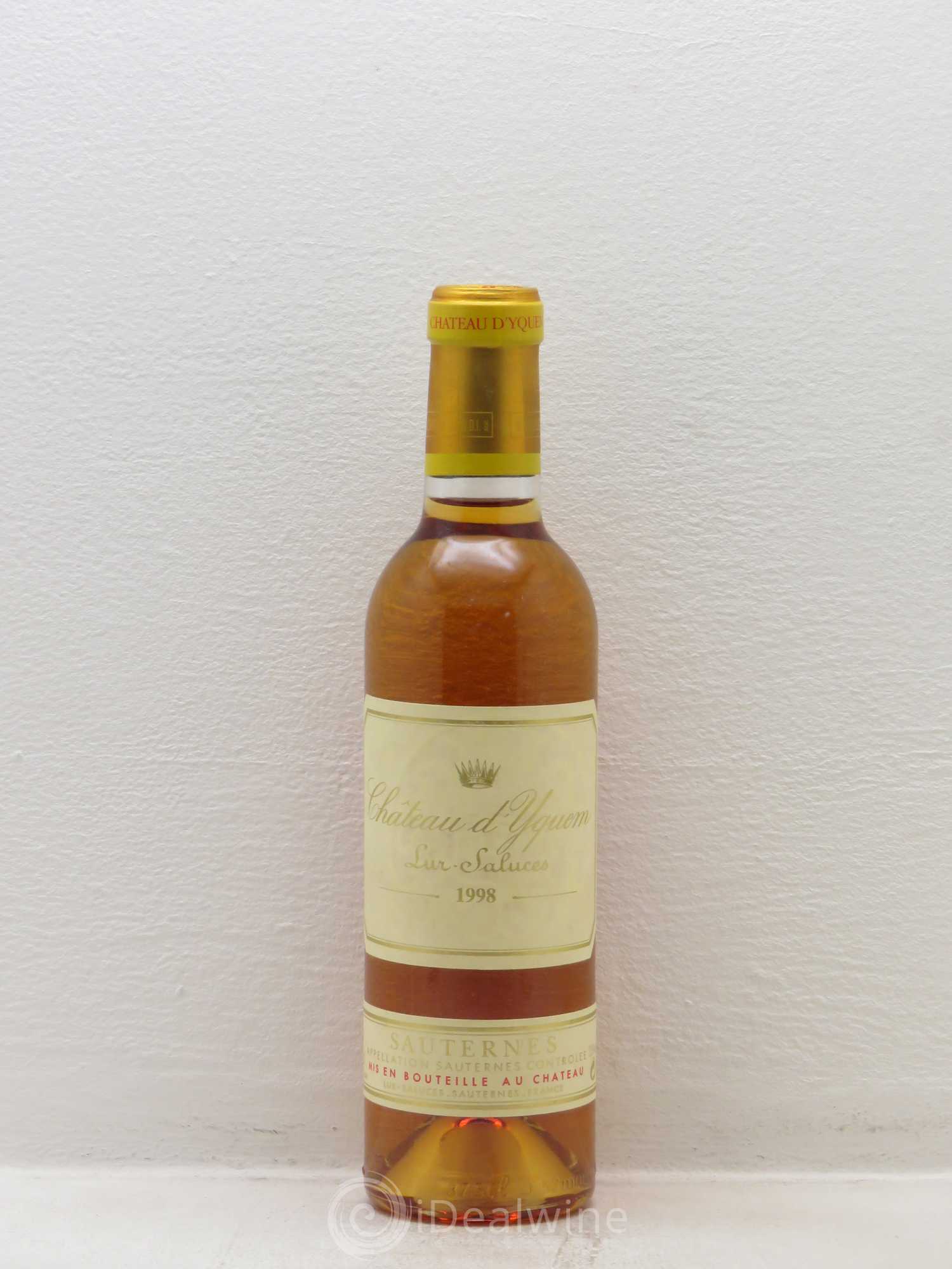 Château d' Yquem 1er Cru Classé Supérieur 1998 - Lotto di 1 mezza bottiglia - 0