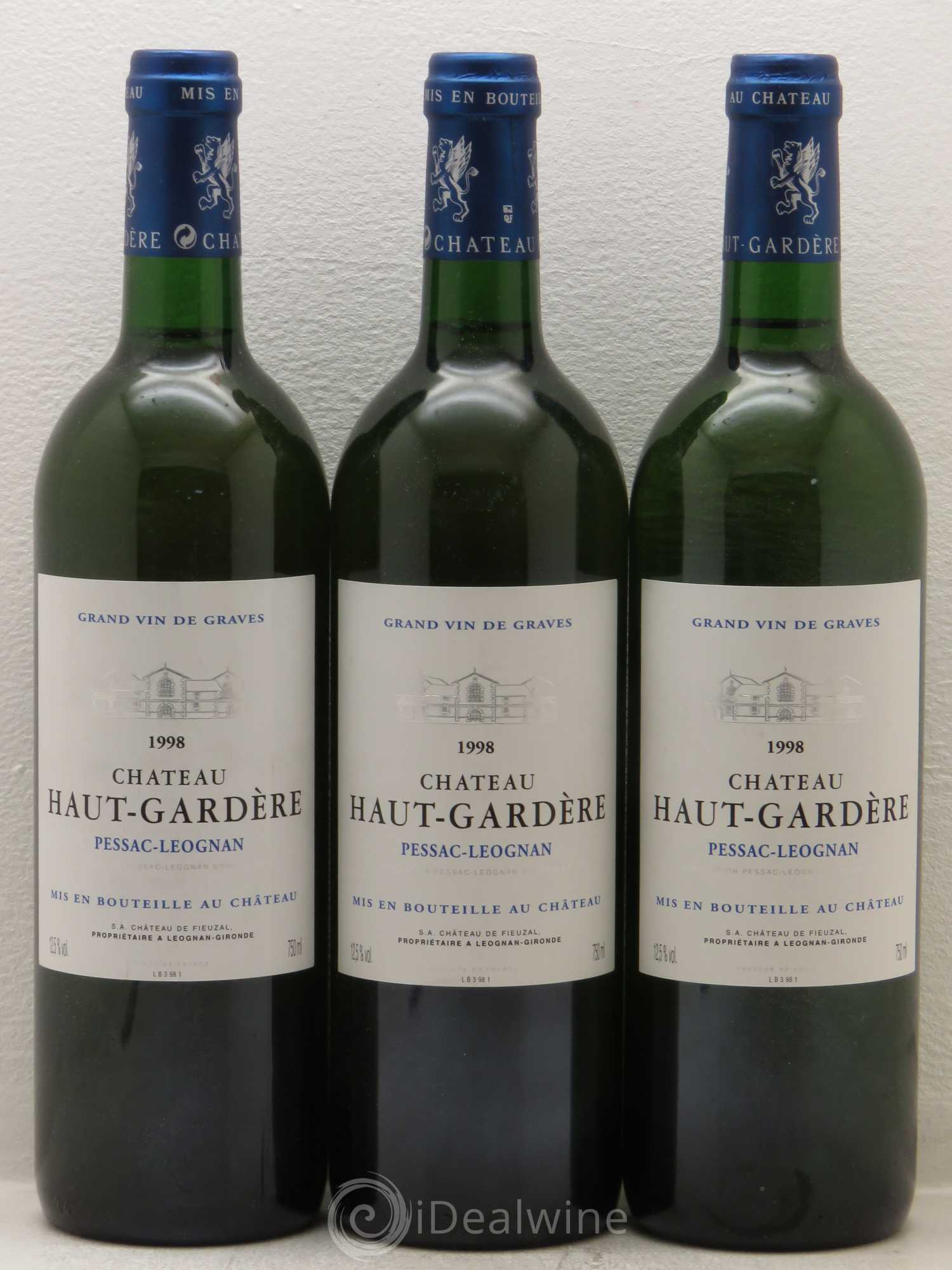 Château Haut-Gardère 1998 - Lot de 6 bouteilles - 1