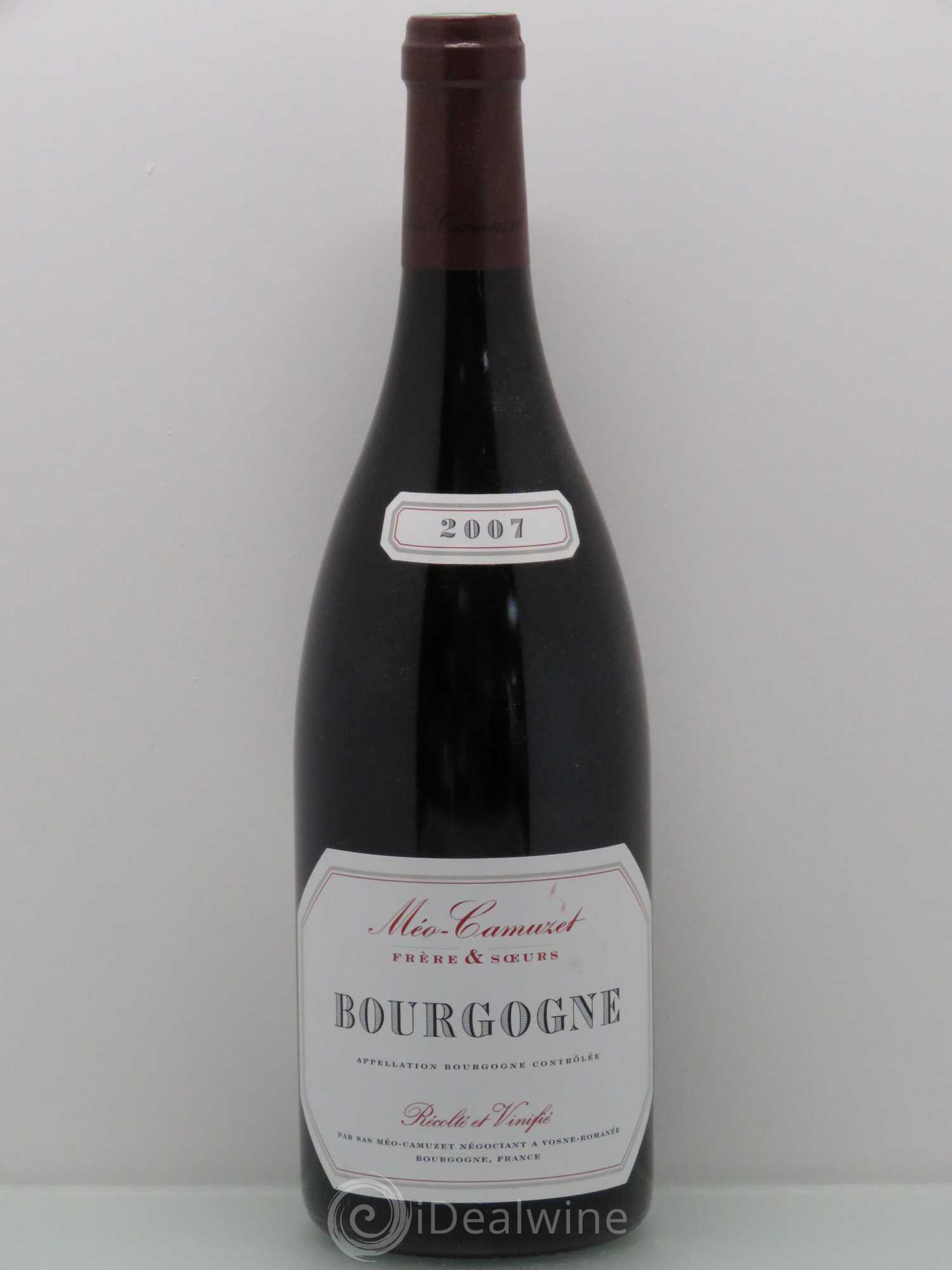 Bourgogne Méo-Camuzet (Domaine) 2007 - Lot de 1 bouteille - 0