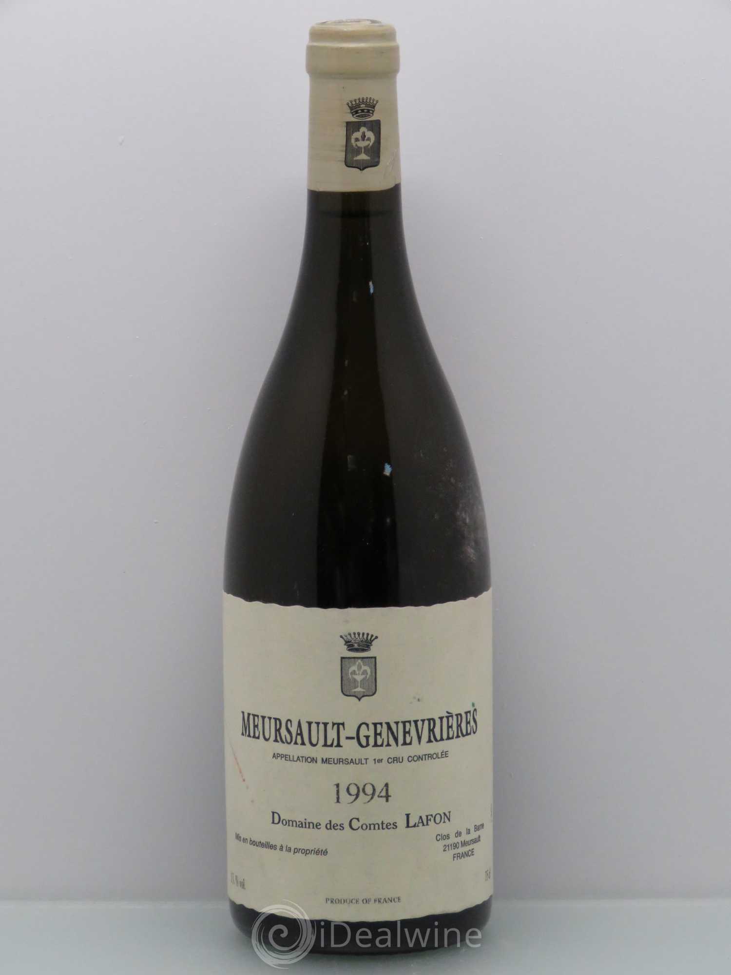 Meursault 1er Cru Comtes Lafon (Domaine des) Meursault -genévrieres 1994 - Posten von 1 Flasche - 0