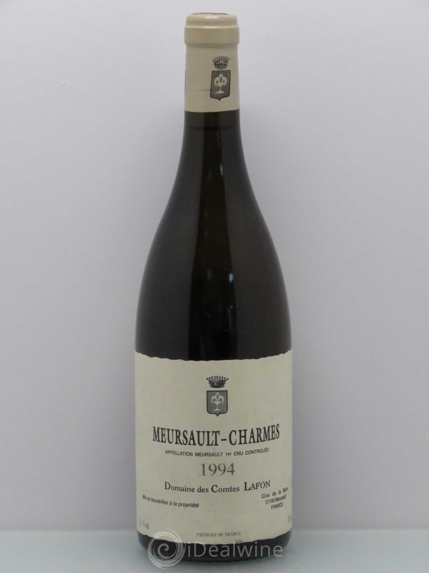 Meursault 1er Cru Comtes Lafon (Domaine des) Meursault charmes 1994 - Posten von 1 Flasche - 0